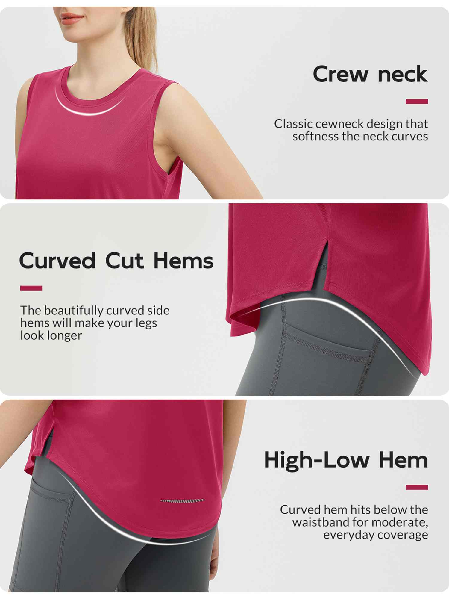 Women's Sleeveless Racerback Running Tank - Image 10