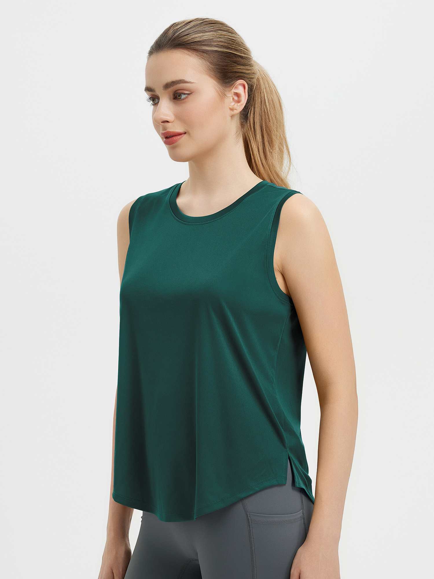 Women's Sleeveless Racerback Running Tank - Image 3