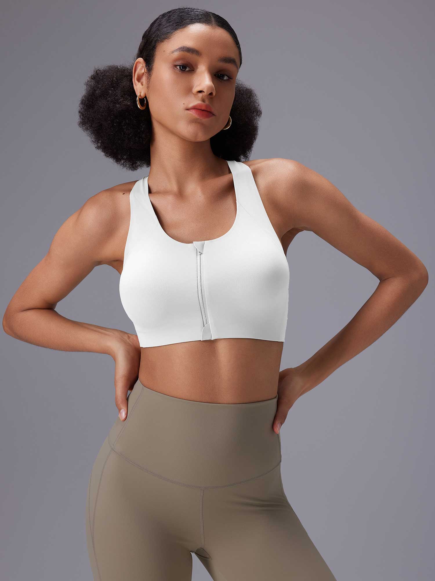 Front Zip Sports Bra - Image 4