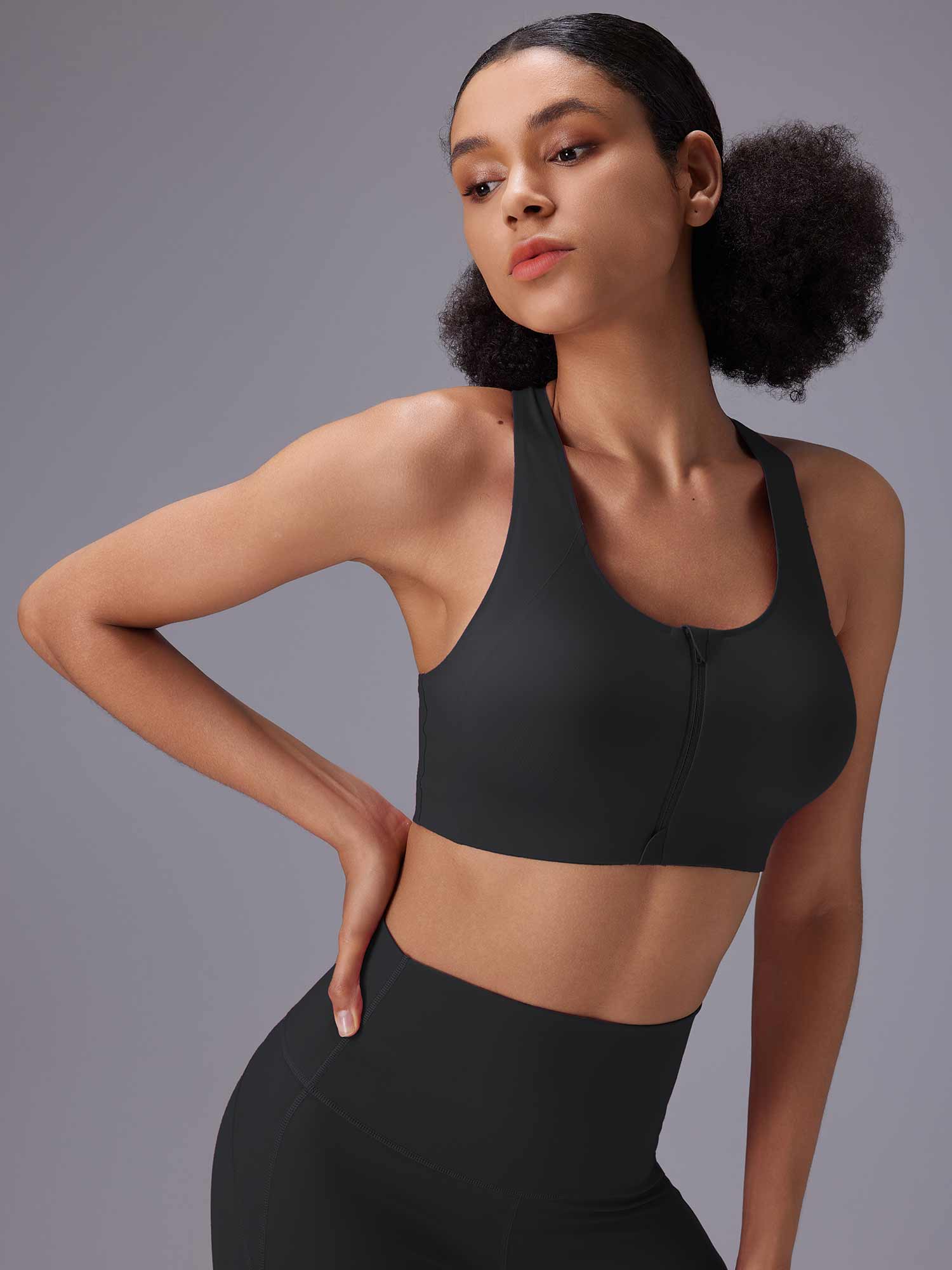 Front Zip Sports Bra - Image 7