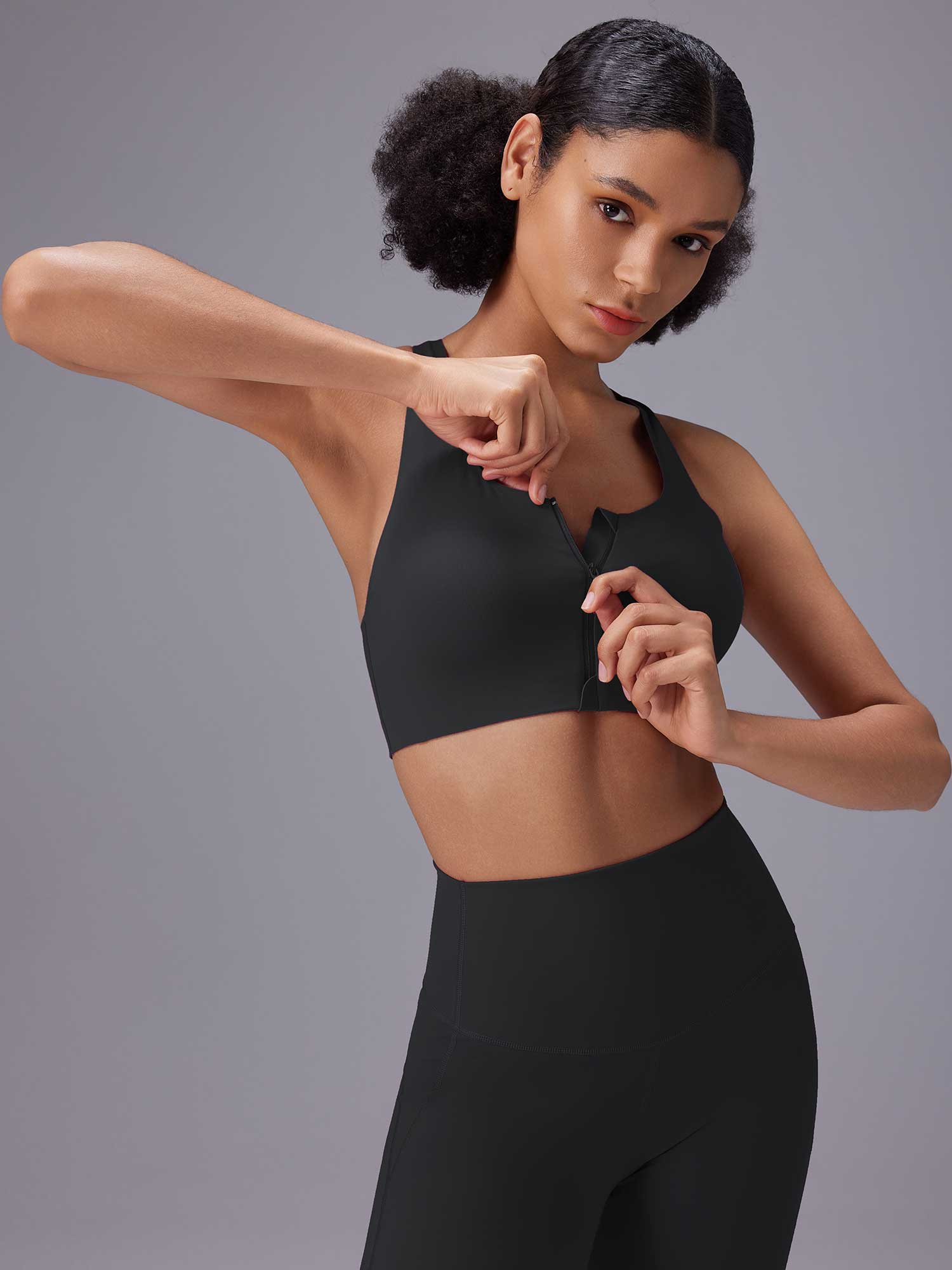 Front Zip Sports Bra - Image 9