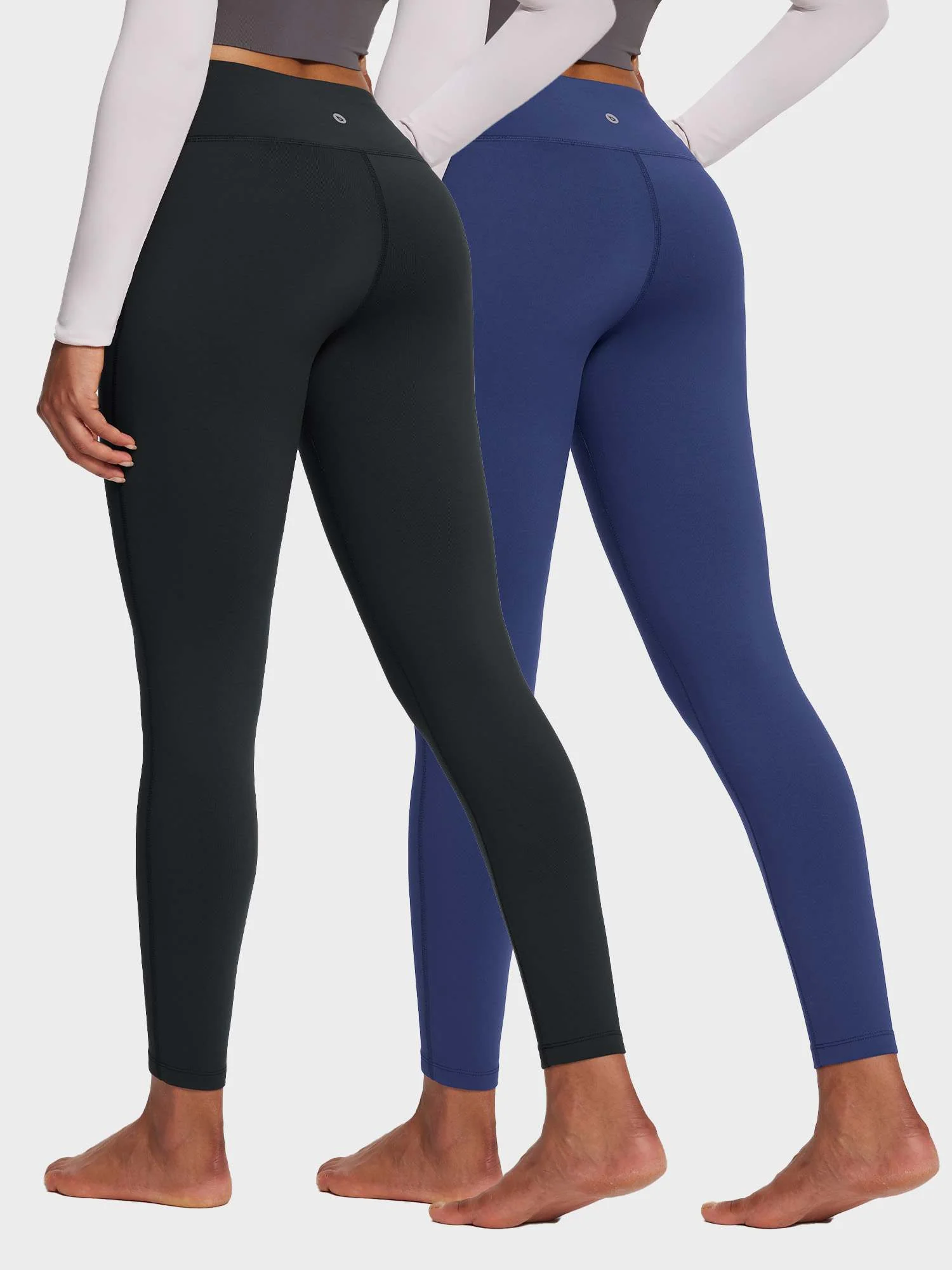 Thermal Warm Yoga Fleece Lined Leggings (2-Pack) - Image 9