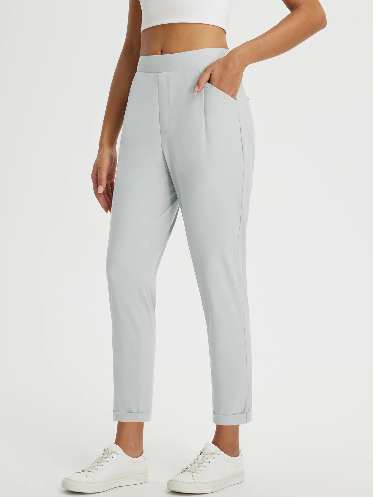 Dynamic Form High-Rise Tapered Trousers - Image 57