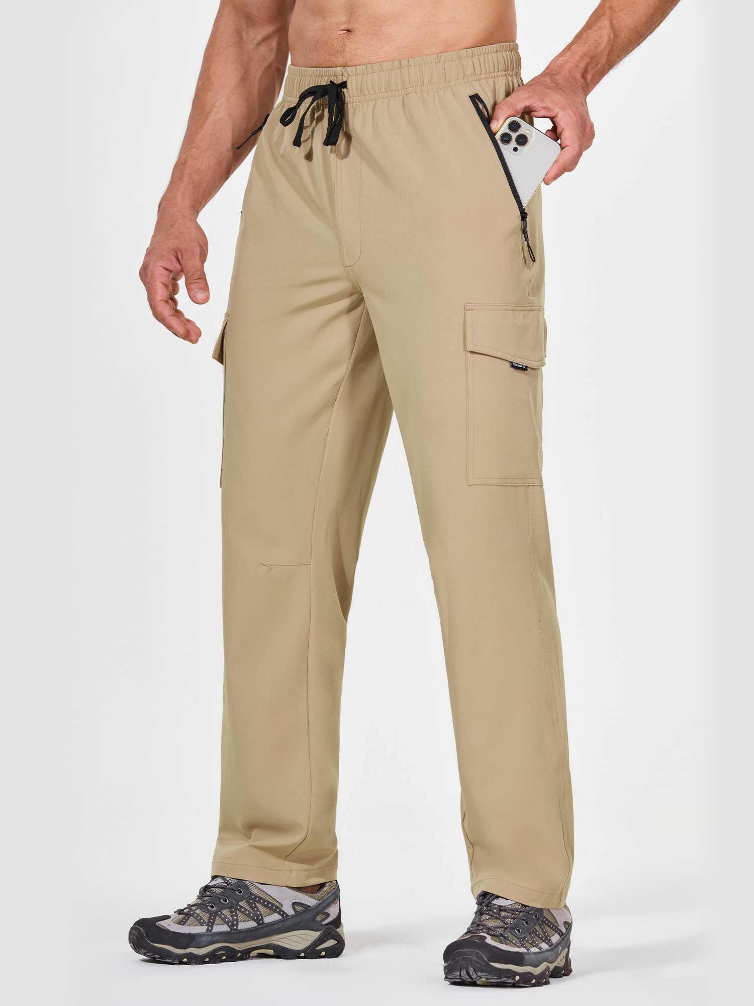 Men's UPF 50+ Quick-Dry Hiking Cargo Pants - Image 25