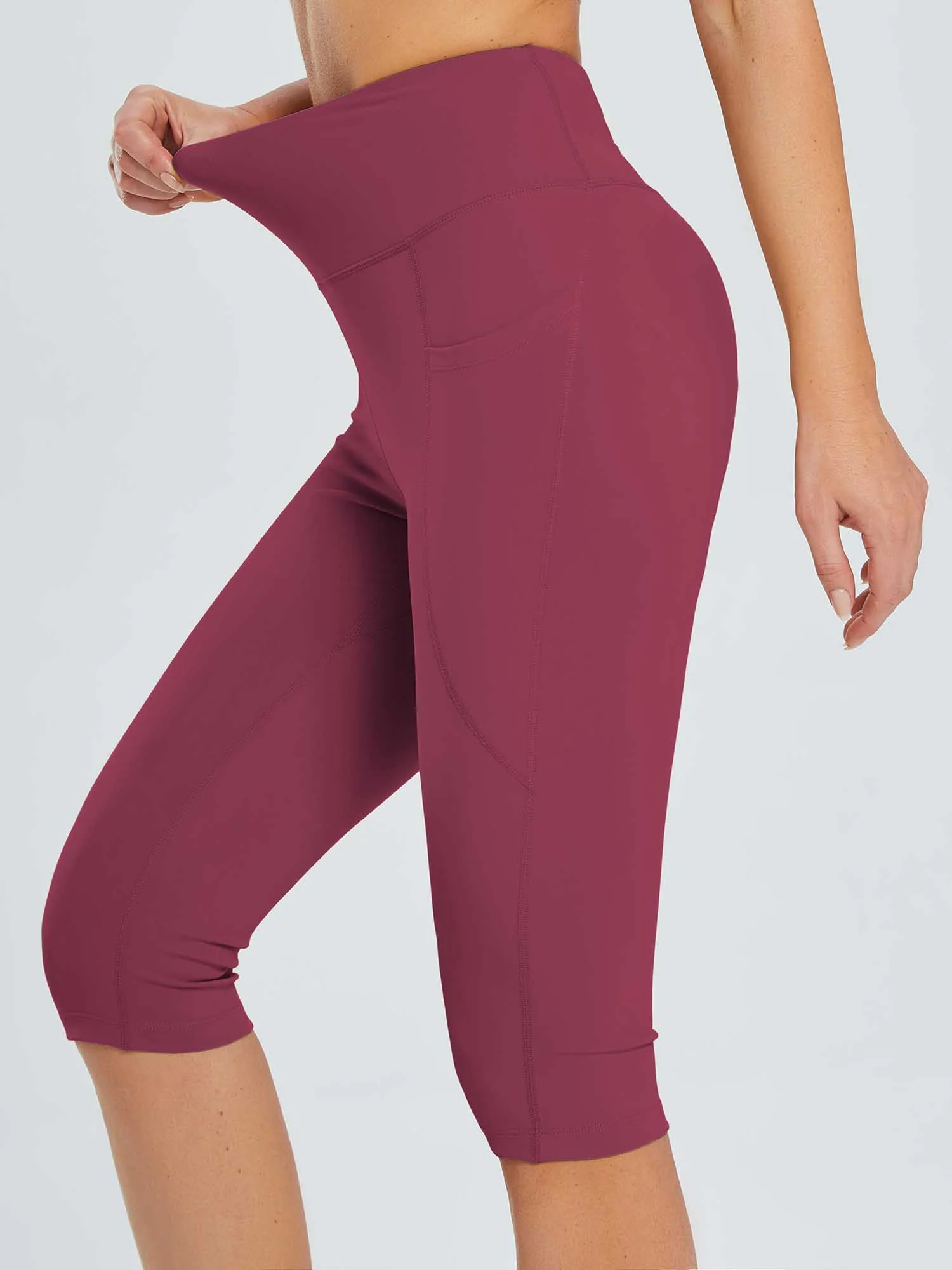 Laureate Women's Pocketed Yoga Capris - Image 15