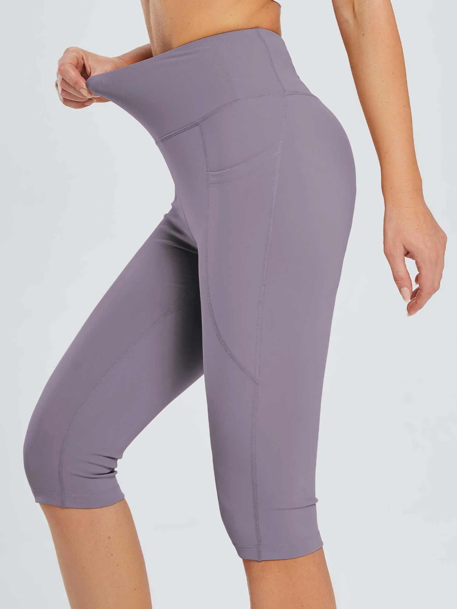 Laureate Women's Pocketed Yoga Capris - Image 51