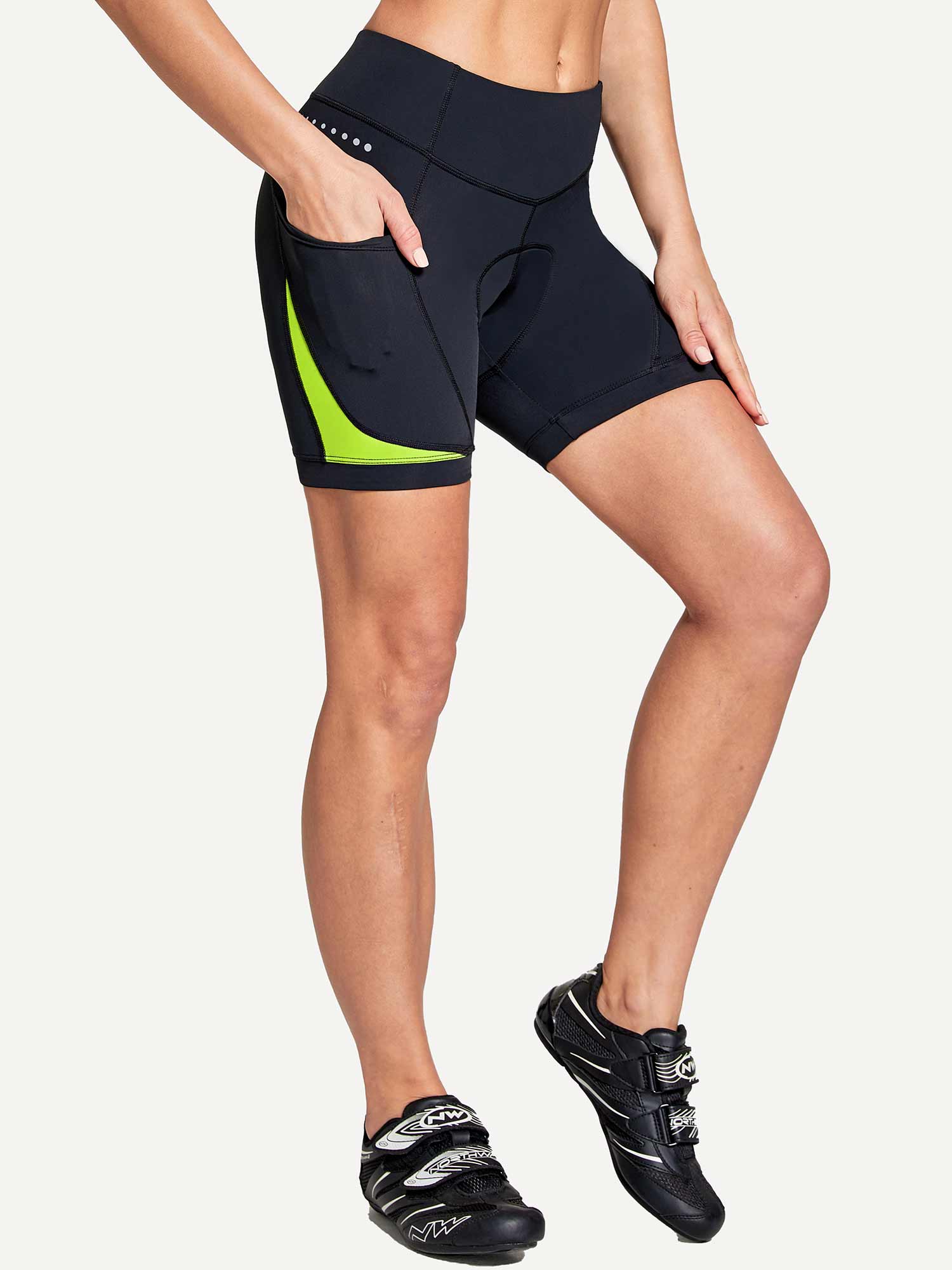 Women's V-Waist Cycling Shorts - Image 37