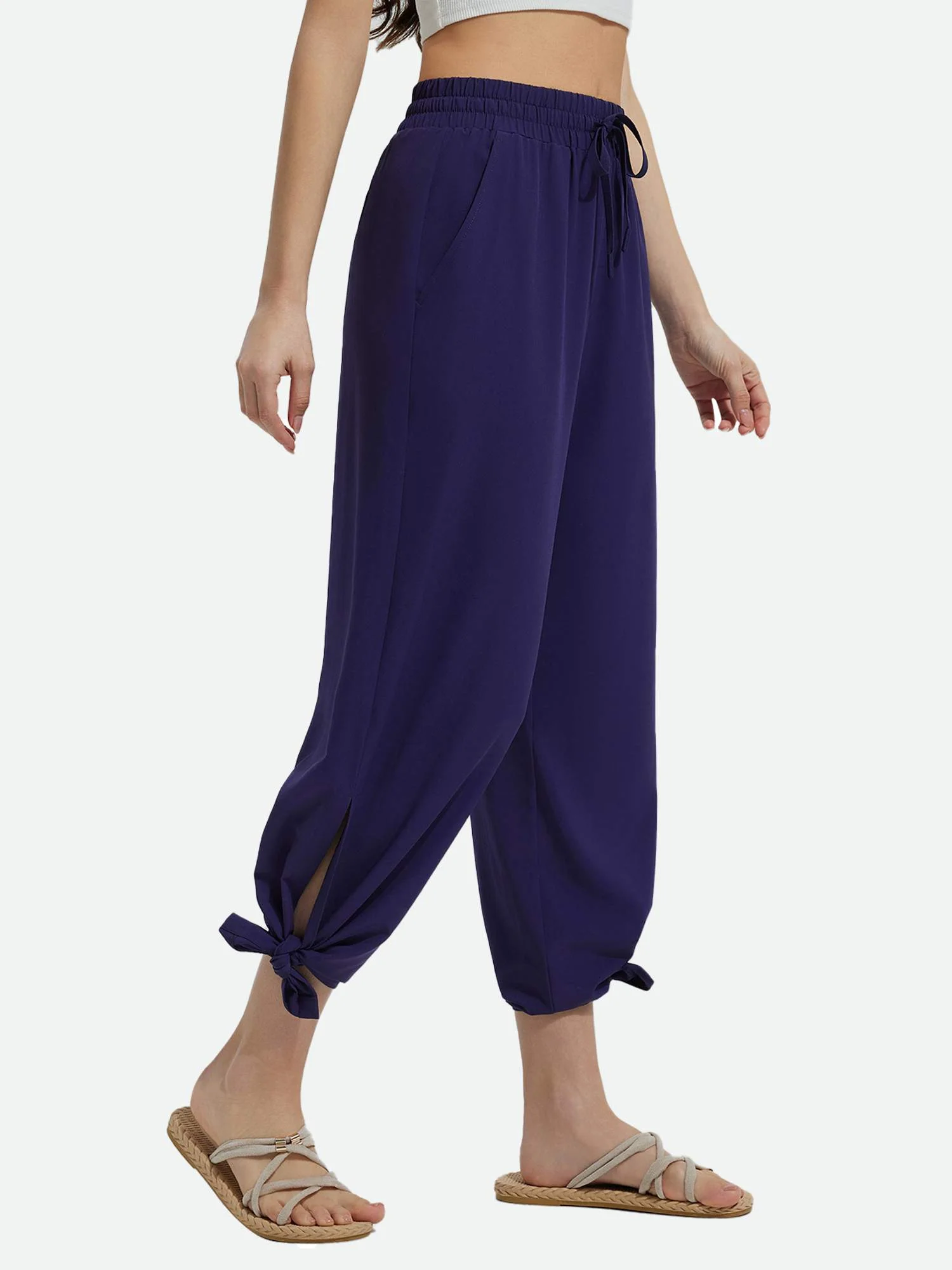 Women's UPF 50+ Quick-Dry Wide-Leg Swim Pants - Image 14