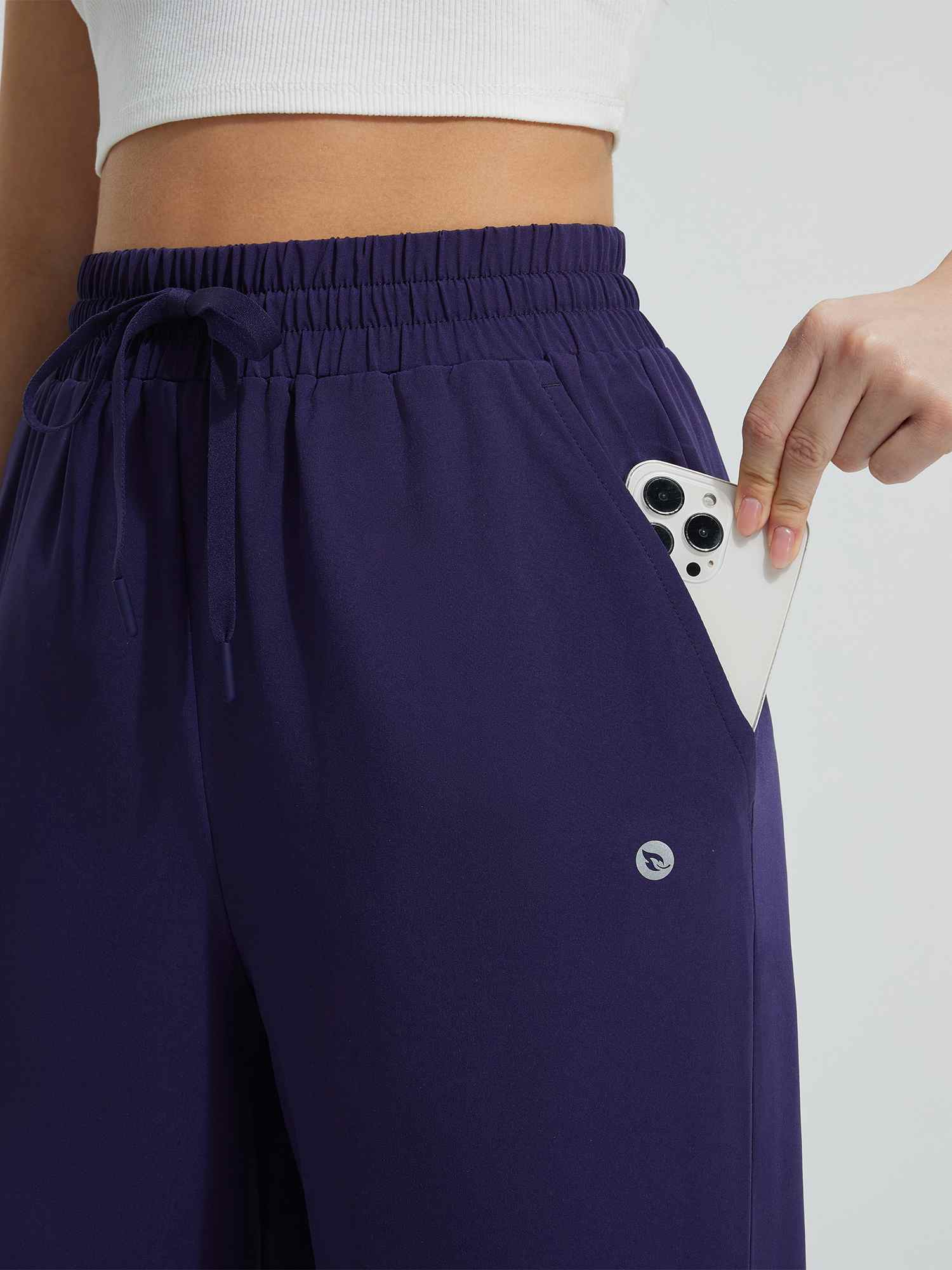 Women's UPF 50+ Quick-Dry Wide-Leg Swim Pants - Image 16