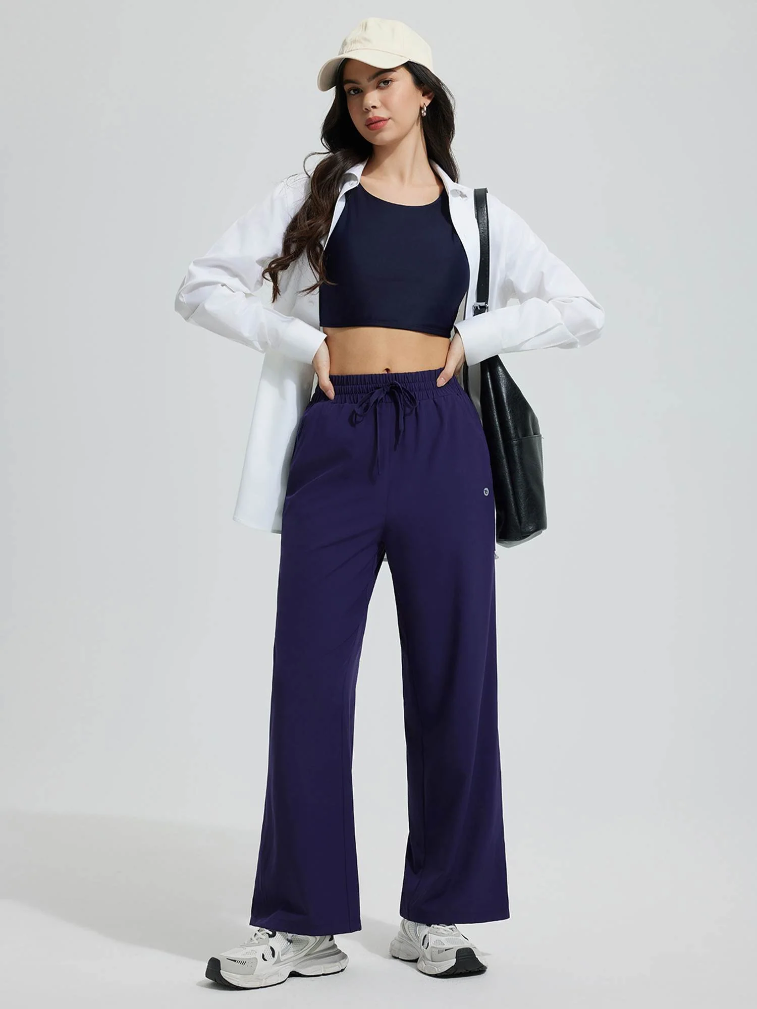 Women's UPF 50+ Quick-Dry Wide-Leg Swim Pants - Image 17