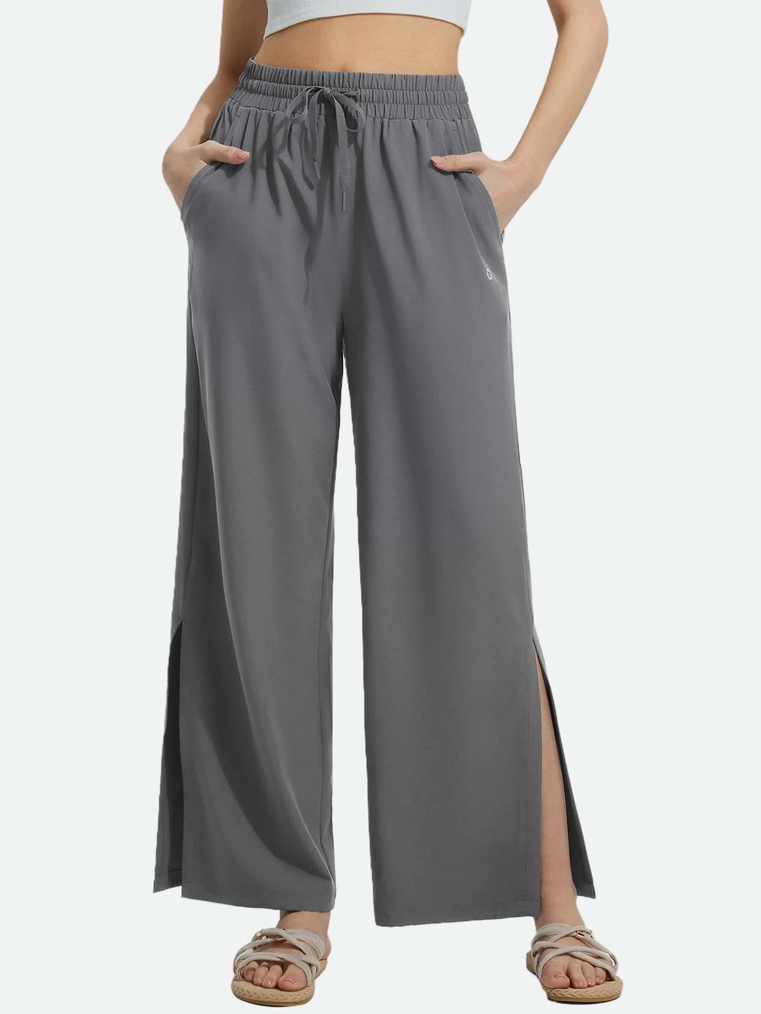 Women's UPF 50+ Quick-Dry Wide-Leg Swim Pants - Image 19
