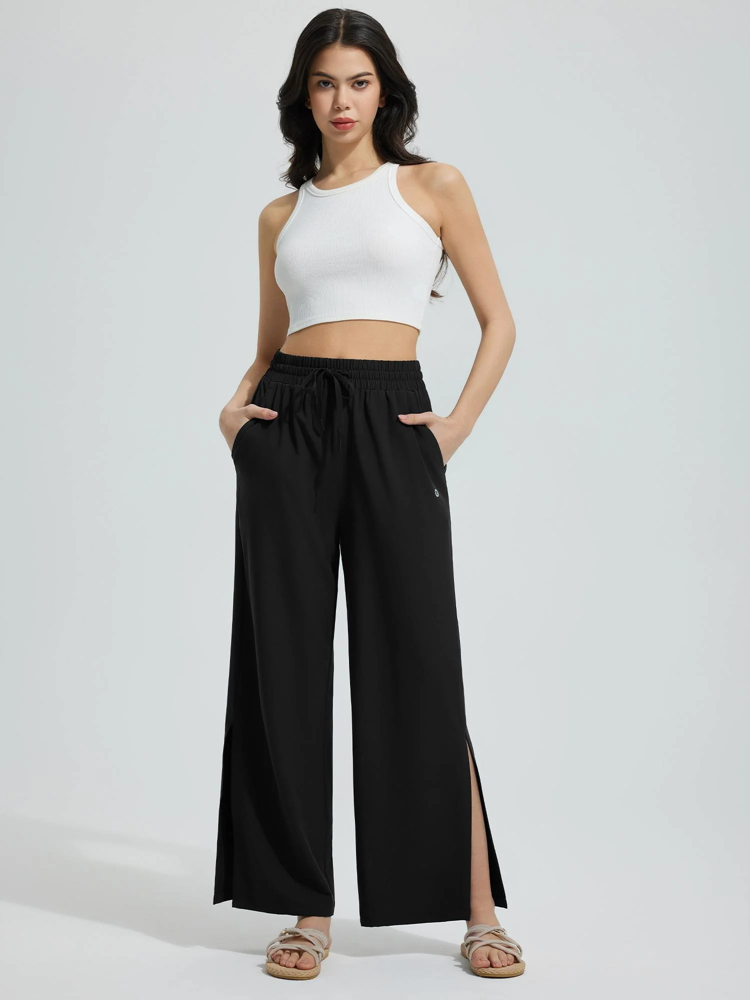 Women's UPF 50+ Quick-Dry Wide-Leg Swim Pants - Image 6