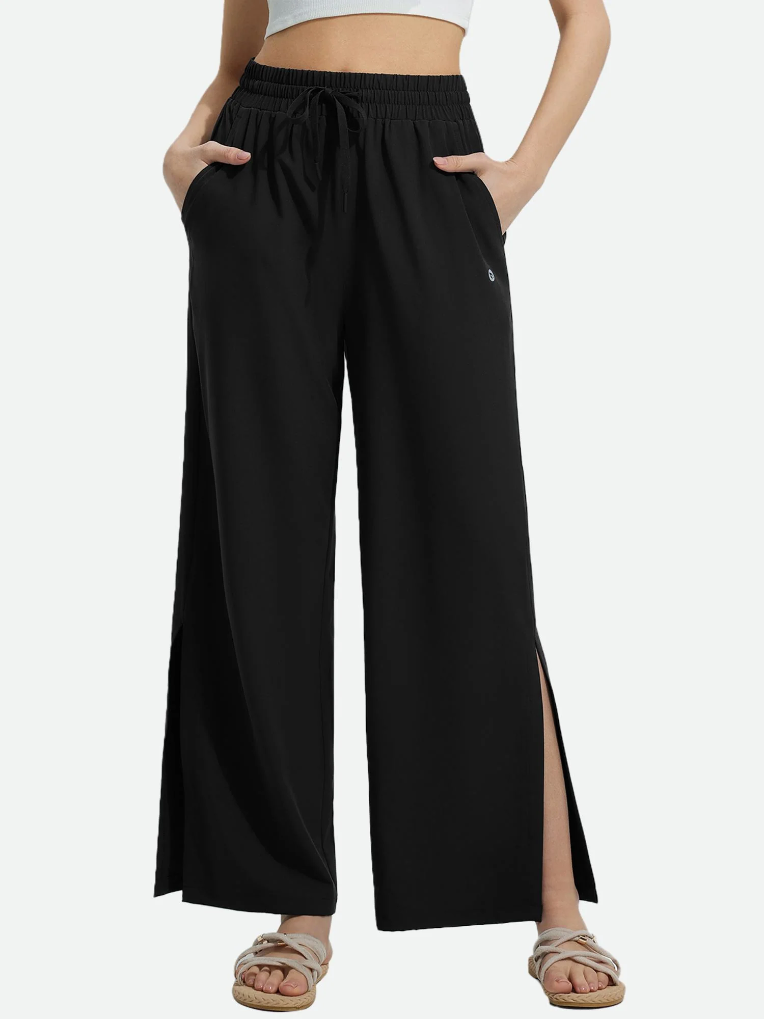 Women's UPF 50+ Quick-Dry Wide-Leg Swim Pants - Image 7