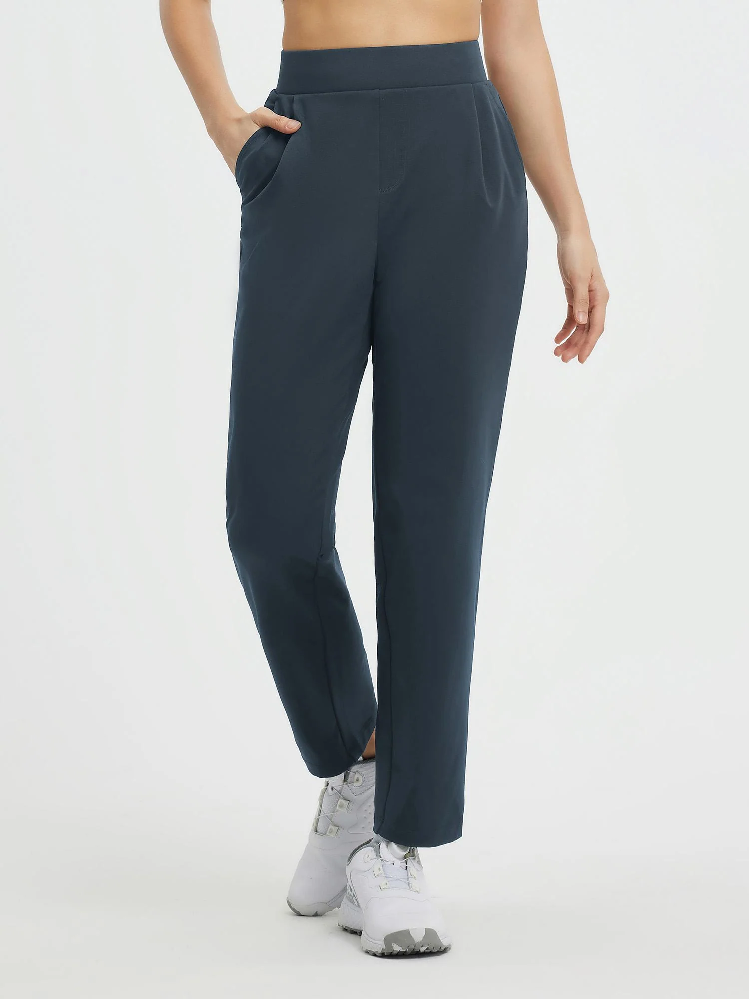 Golf Pleated Fleece Slim-Fit Pants - Image 2