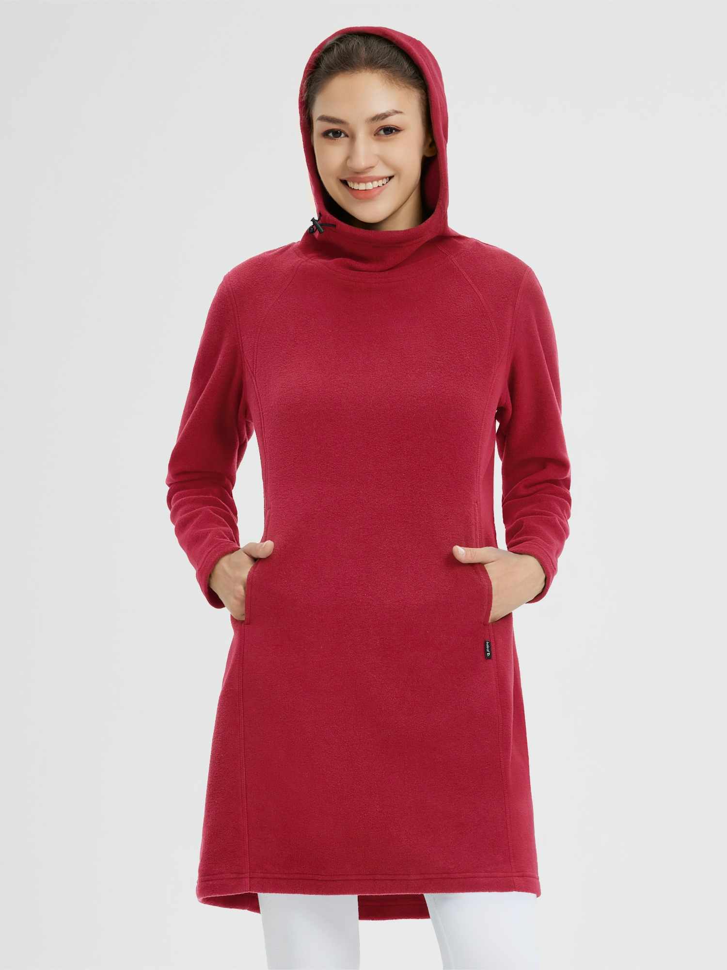 Women’s Outdoor Knit Hooded Fleece Dress