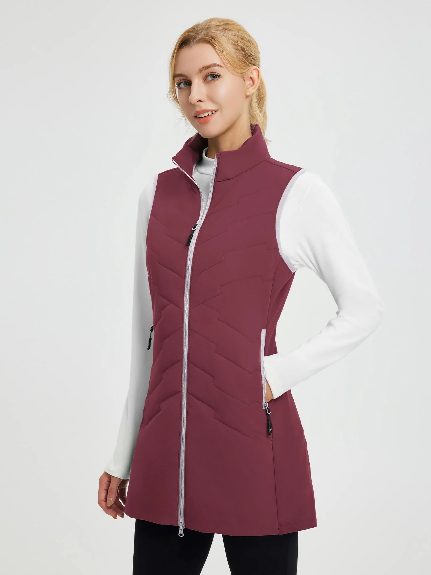 Women's Outdoor Mid-Length Woven Hiking Vest - Image 21