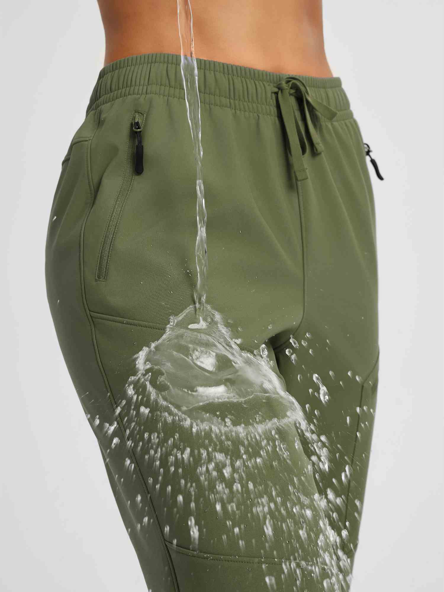Women's Outdoor Softshell Straight-Leg Zipper Pocket Pants - Image 8