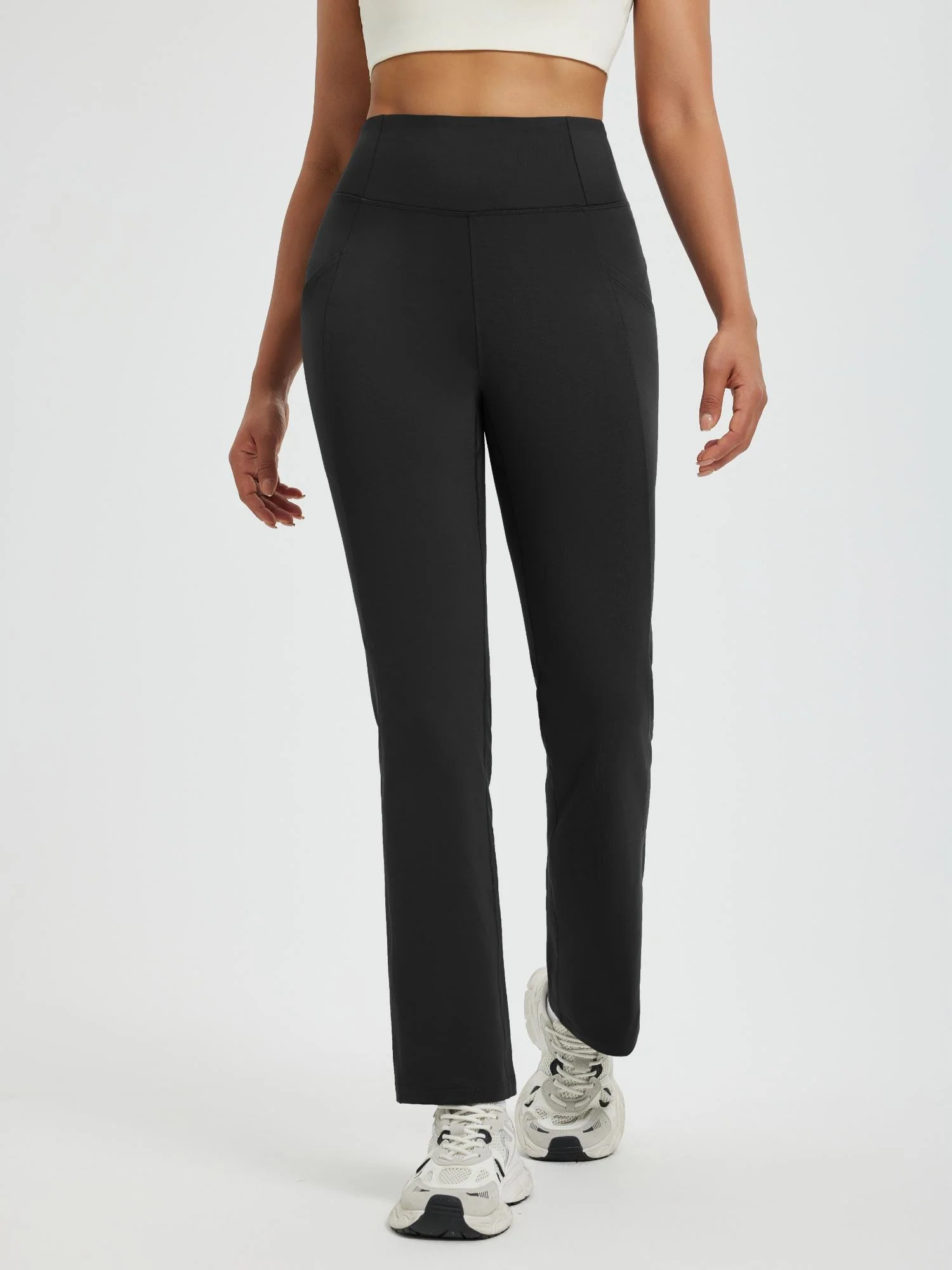 Women’s Running Boot-Cut Fleece Straight-Leg Pants - Image 25
