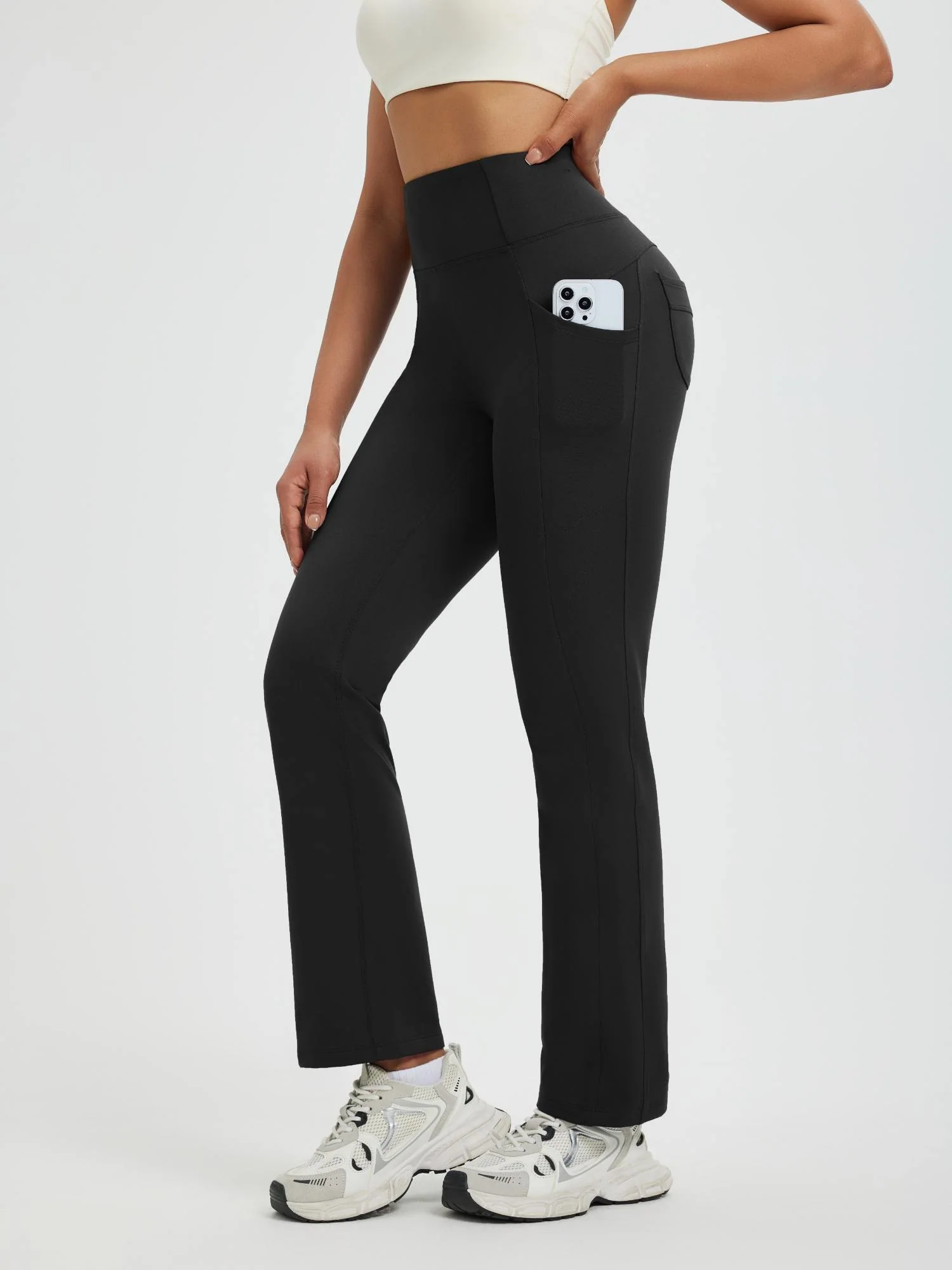 Women’s Running Boot-Cut Fleece Straight-Leg Pants - Image 28