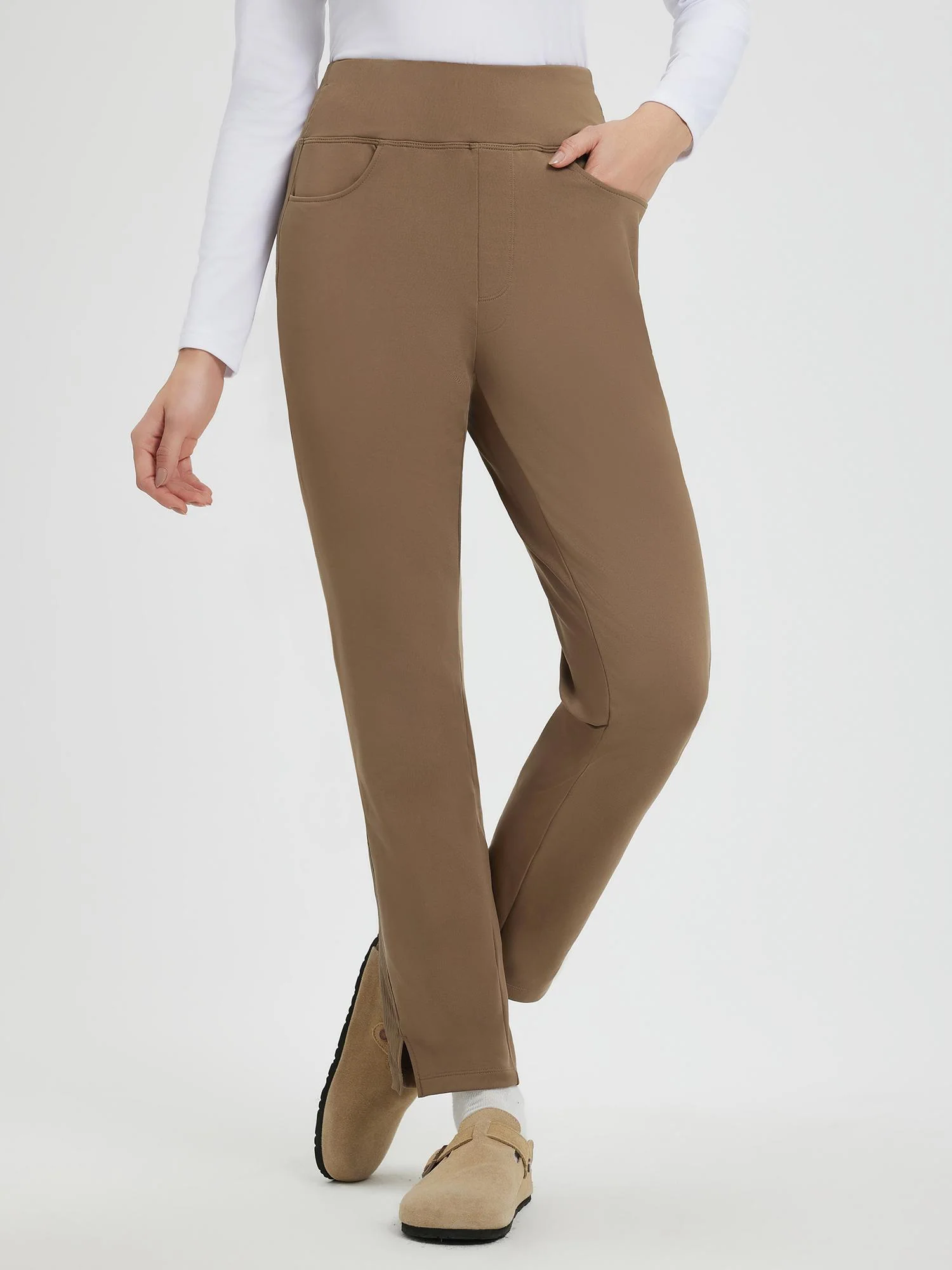 Running Flat-Waist Fleece Tapered Pants - Image 13