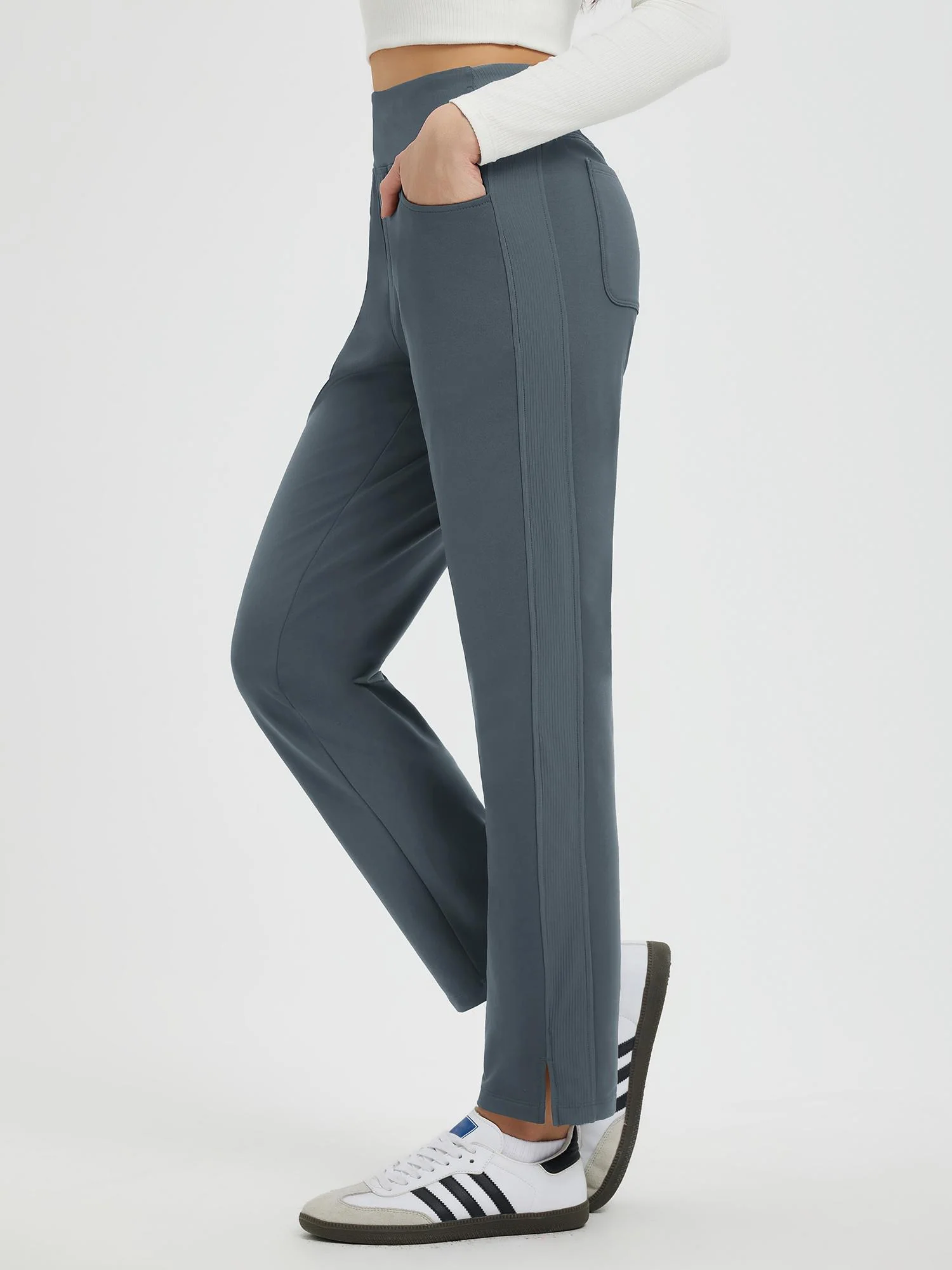 Running Flat-Waist Fleece Tapered Pants - Image 21
