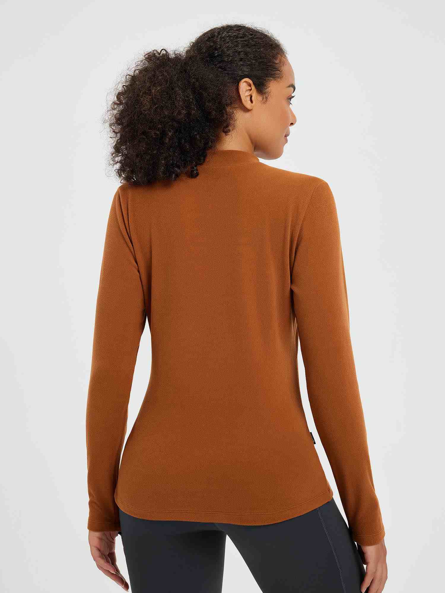 Running Half-Turtleneck Fleece Long-Sleeve T-Shirt - Image 11