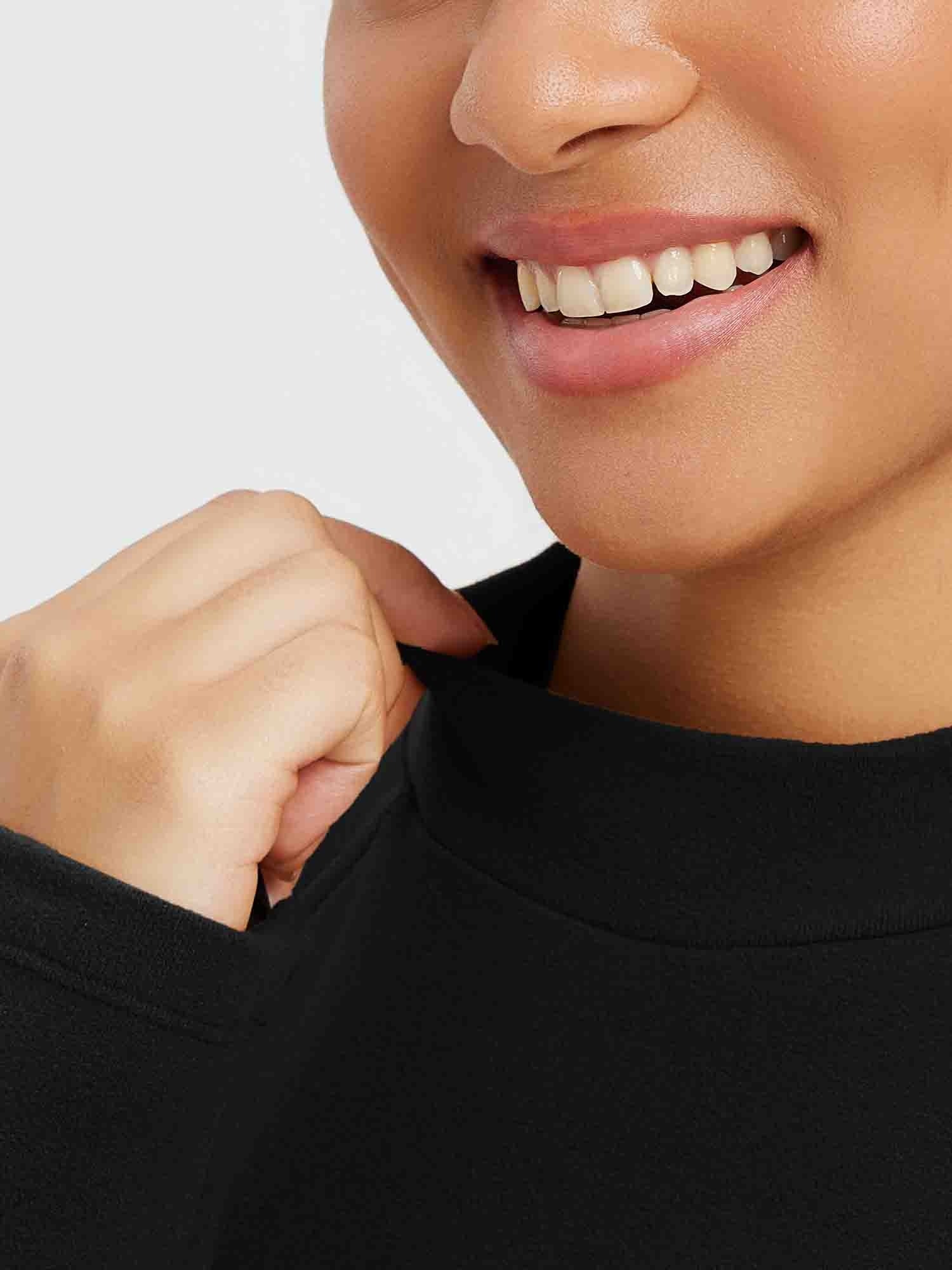 Running Half-Turtleneck Fleece Long-Sleeve T-Shirt - Image 3