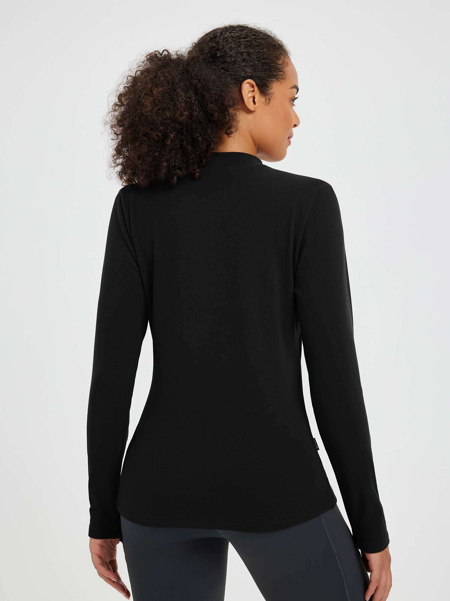 Running Half-Turtleneck Fleece Long-Sleeve T-Shirt - Image 5
