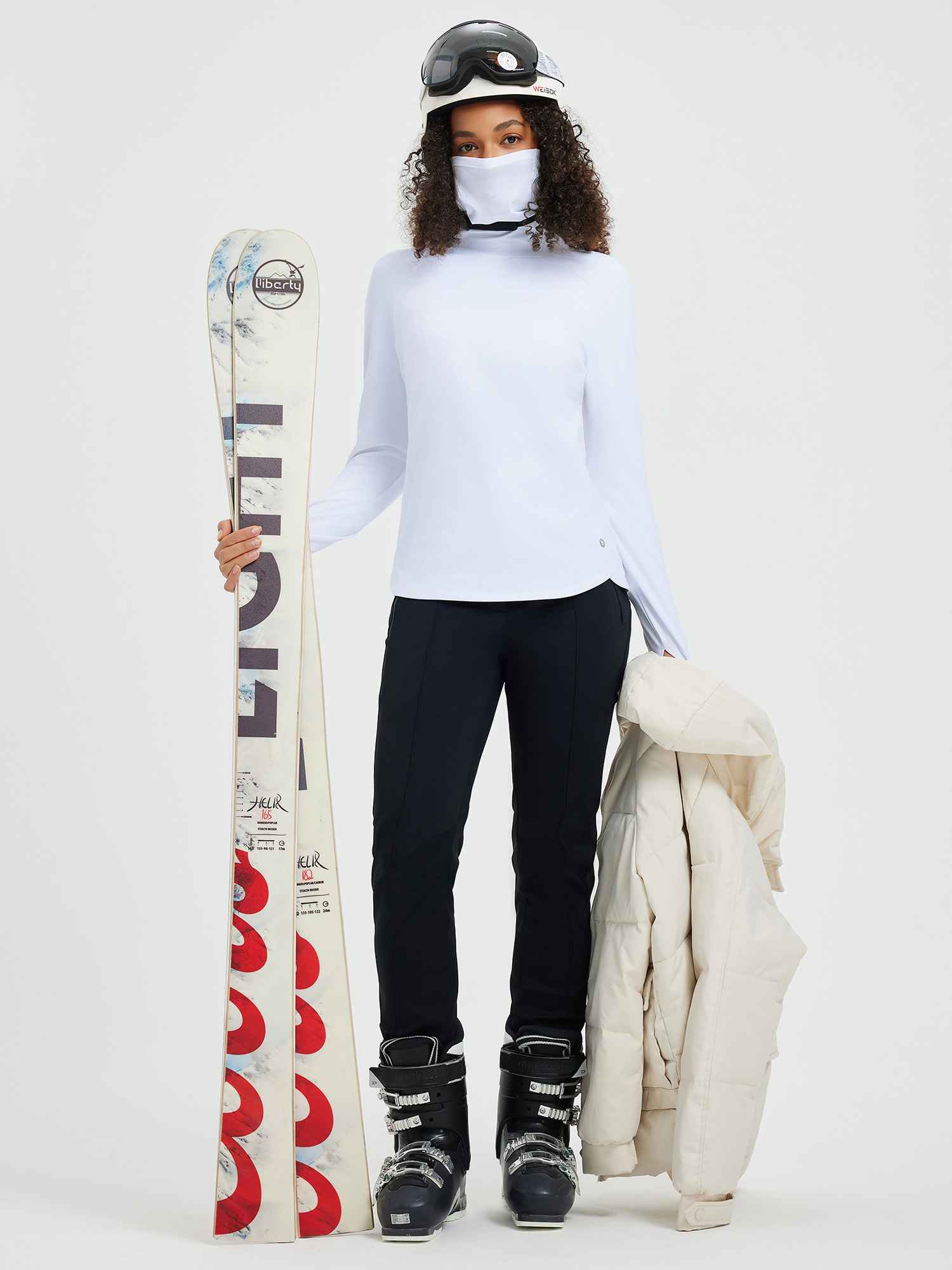 Ski Fleece Base Layer With Protective Hood - Image 24