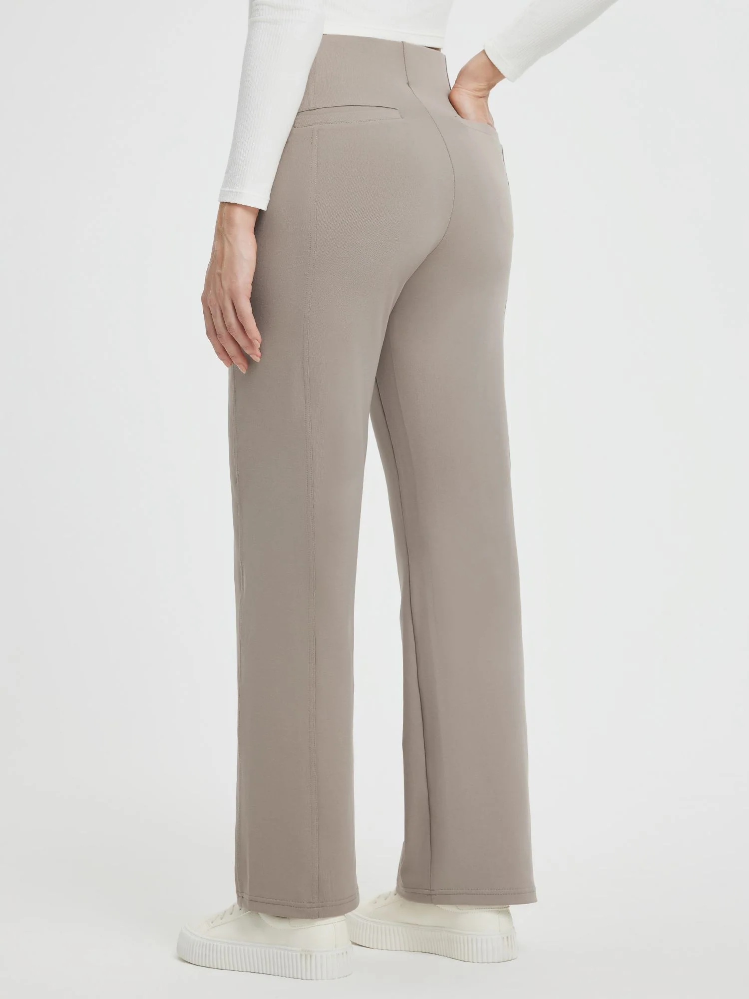 Yoga Commuter High-Waisted Wide-Leg Pants - Image 10