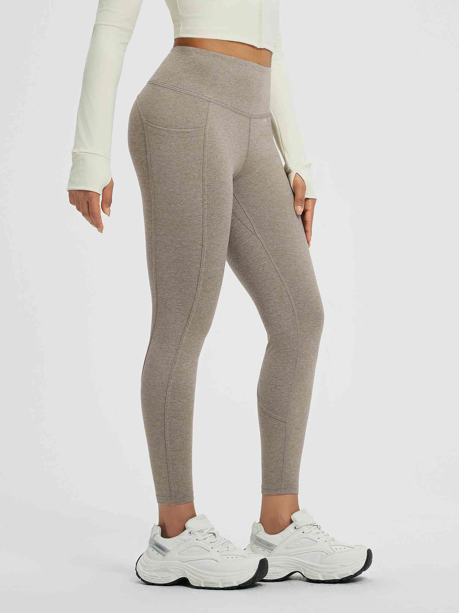 Women’s Yoga Floral Fleece High-Waisted Leggings - Image 8