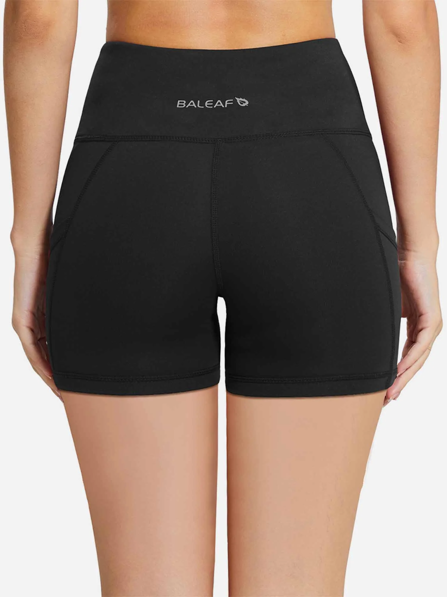 Women's 5" High-Waisted Compression Biker Shorts - Image 3