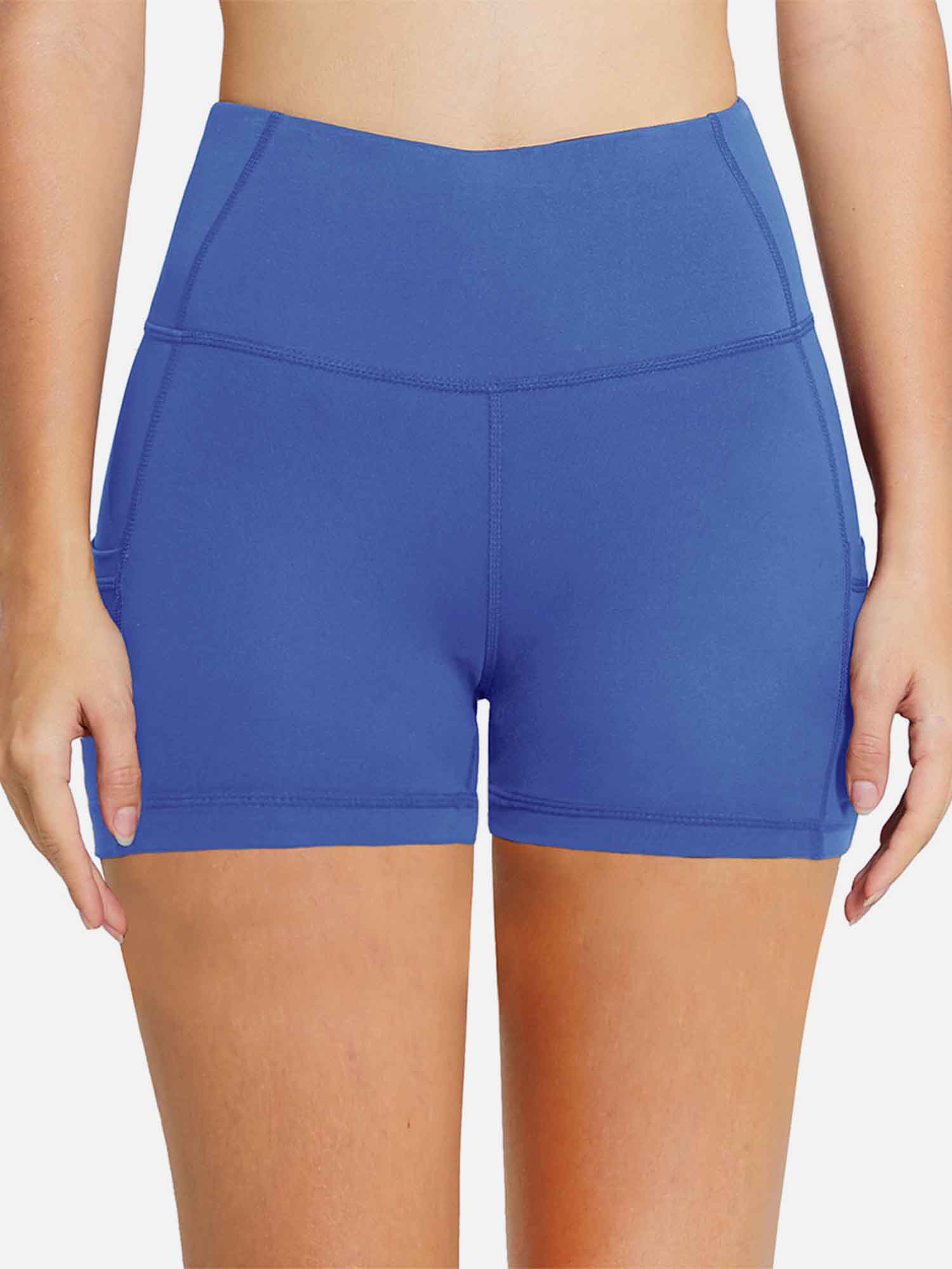 Women's 5" High-Waisted Compression Biker Shorts - Image 45