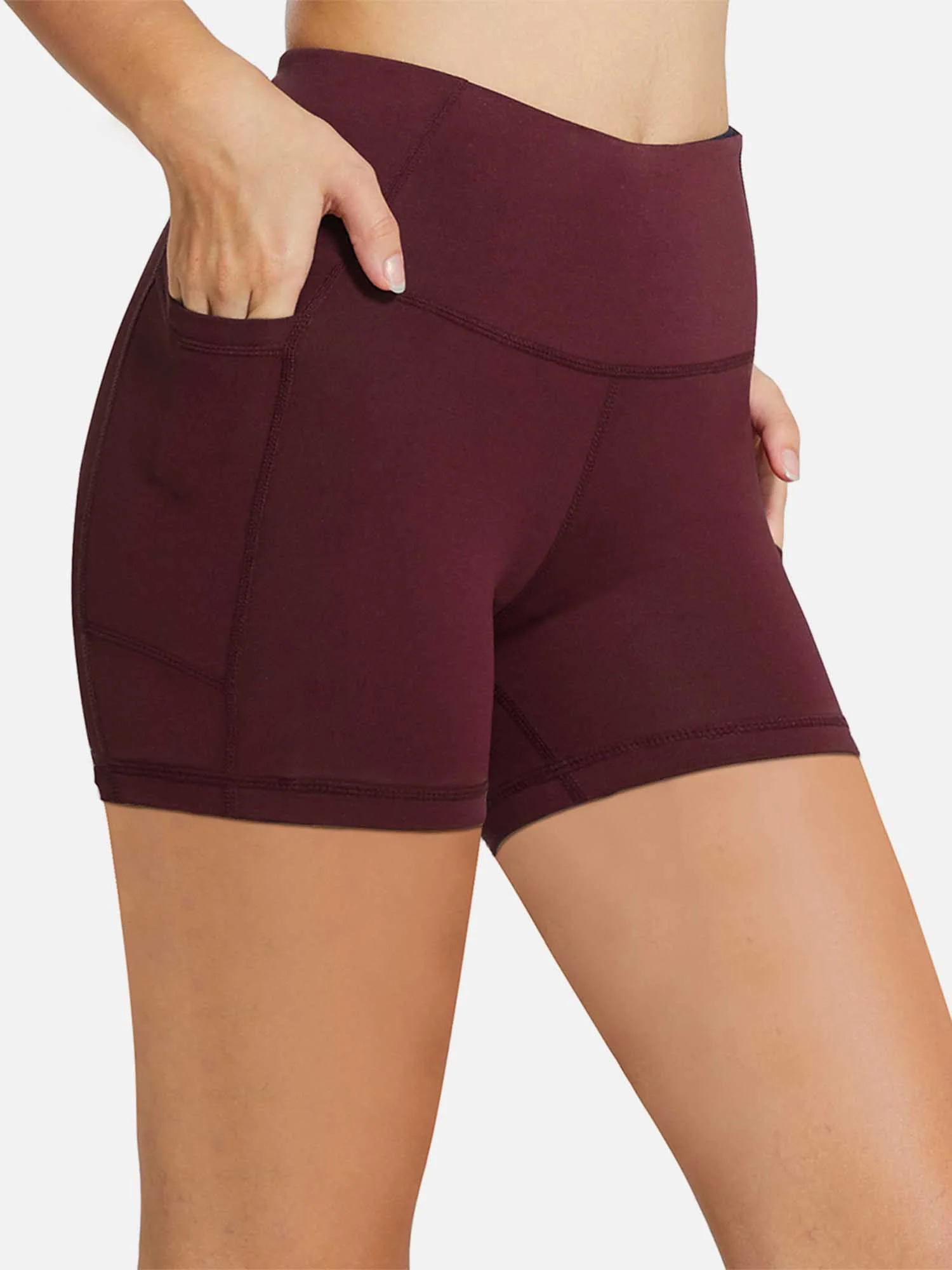 Women's 5" High-Waisted Compression Biker Shorts - Image 53
