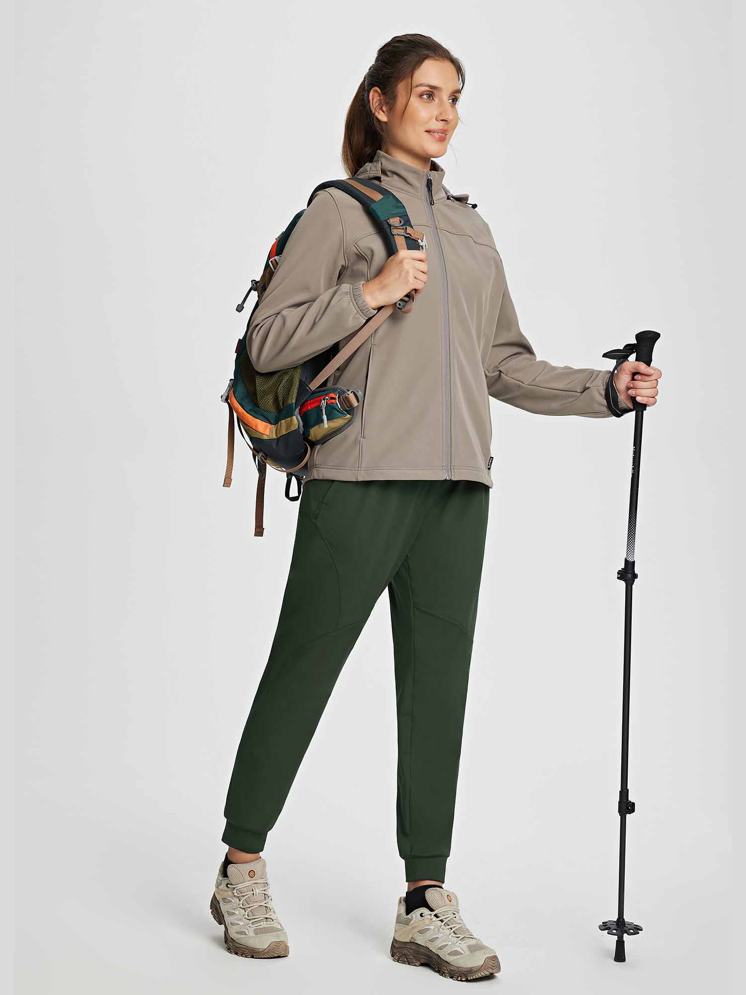 Women's Drawstring Fleece Jogger Pants - Image 17