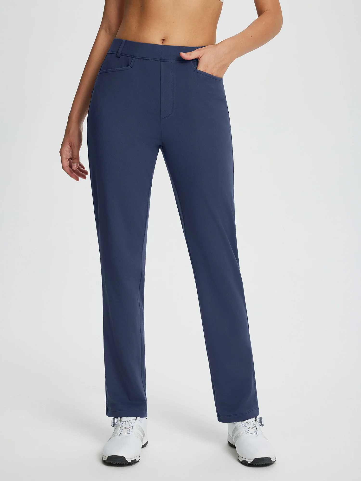 Women's Fleece-Lined Straight-Leg Golf Pants - Image 20