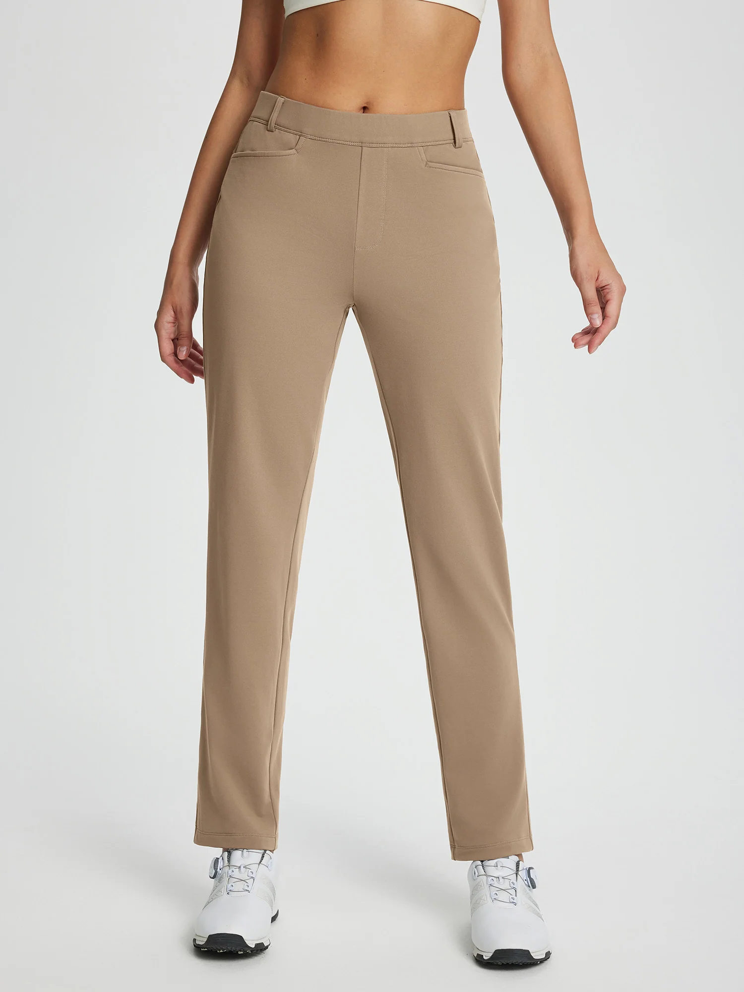 Women's Fleece-Lined Straight-Leg Golf Pants - Image 7