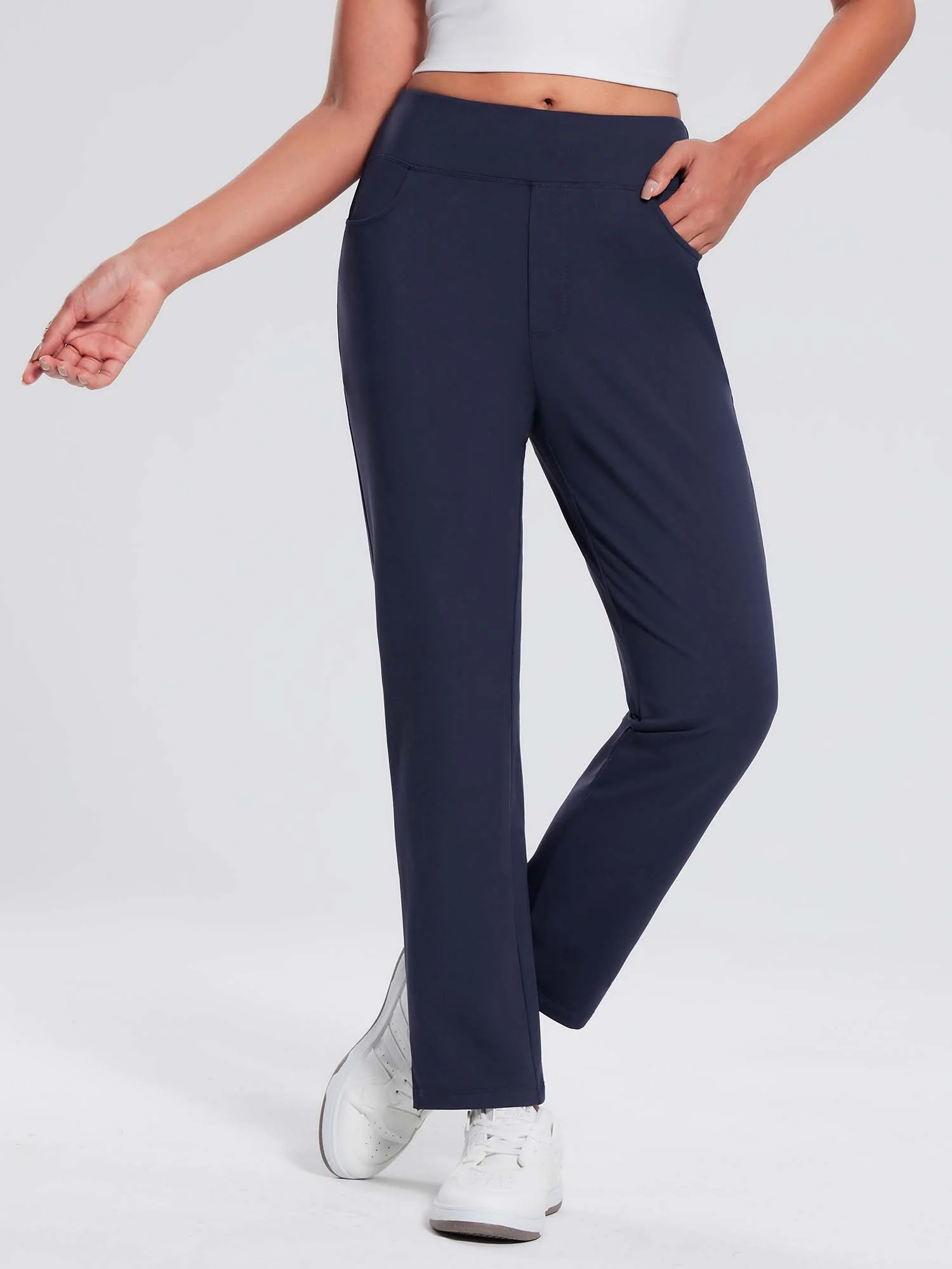 Women's Fleece-Lined Tapered Jogger Pants - Image 7