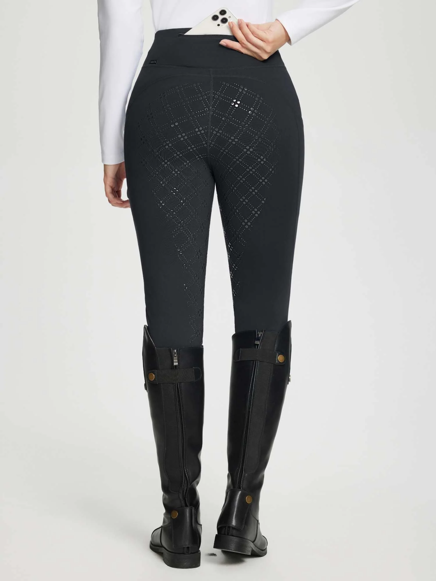 Women's Full-Seat Fleece Silicone Breeches - Image 15