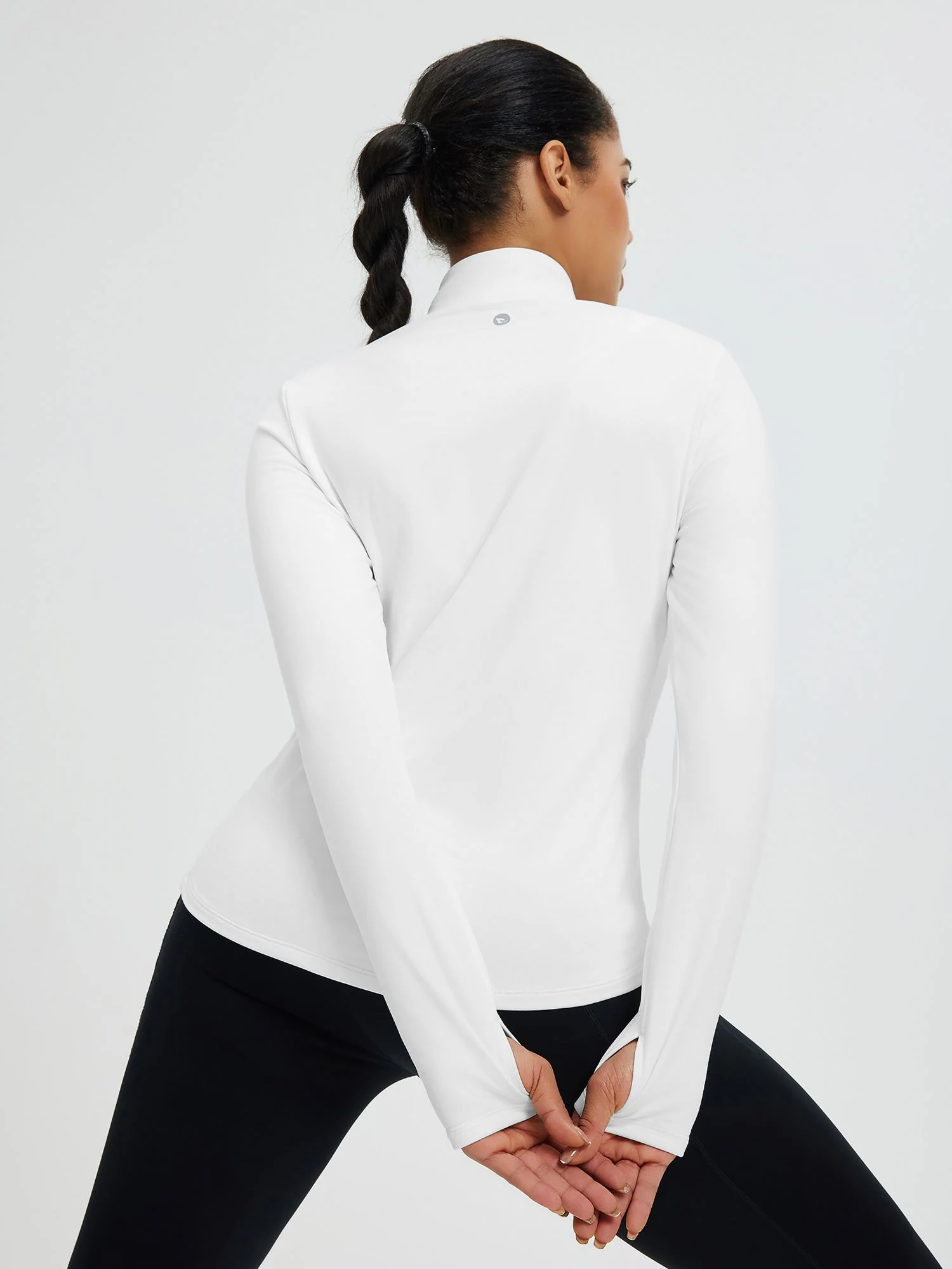 Women's Half-Snap Long-Sleeve Yoga Top - Image 11