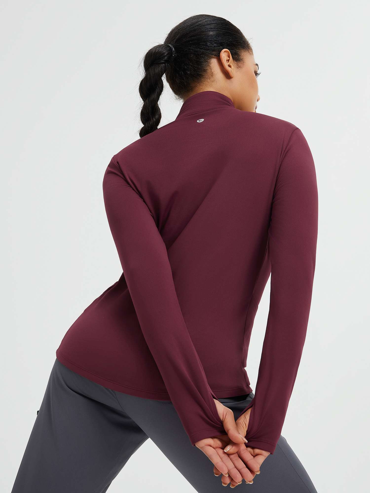 Women's Half-Snap Long-Sleeve Yoga Top - Image 20