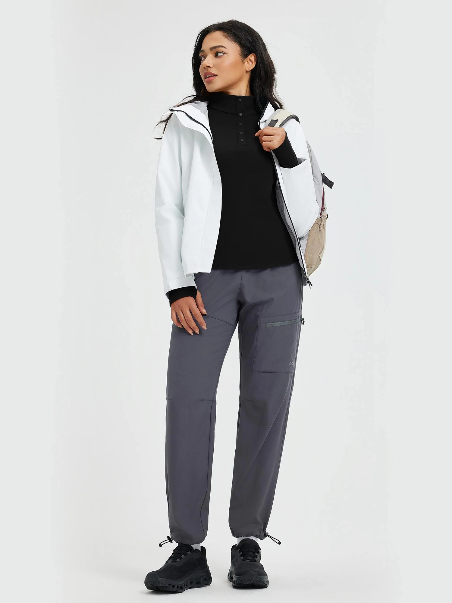 Women's Half-Snap Long-Sleeve Yoga Top - Image 6
