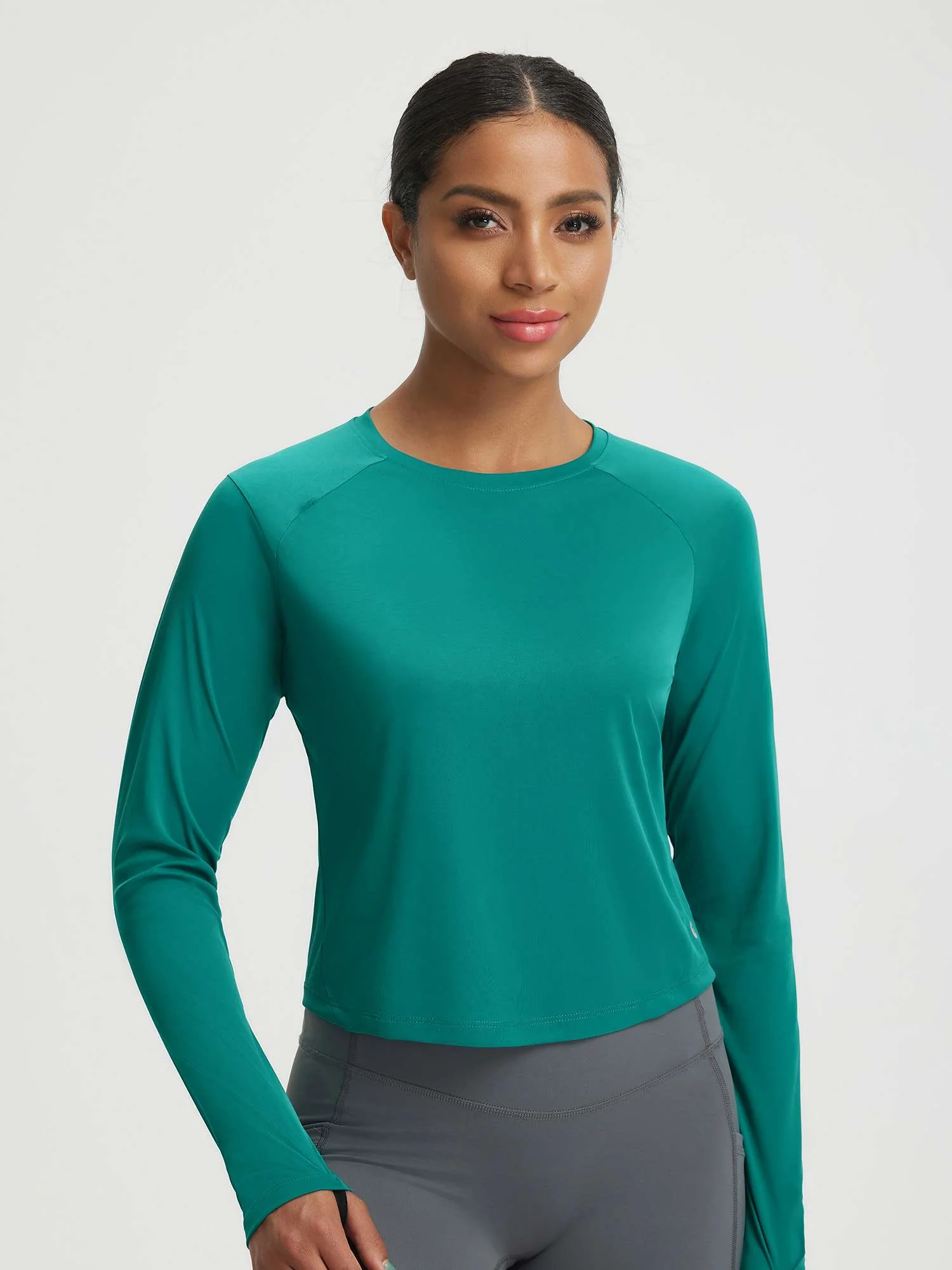 Baleaf UPF 50+ Long-Sleeve Crop Sun Shirts - Image 13