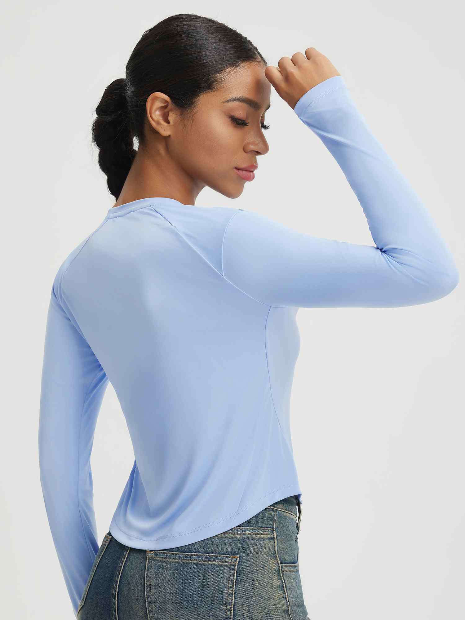 Baleaf UPF 50+ Long-Sleeve Crop Sun Shirts - Image 5