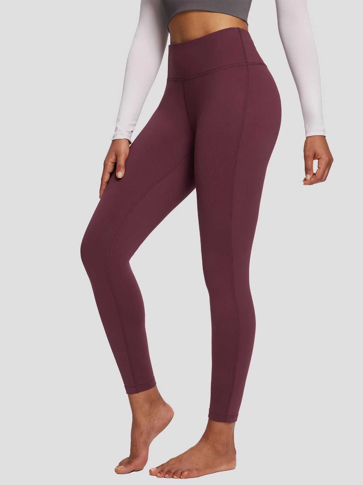 Women's Petite Fleece-Lined Yoga Leggings - Image 7