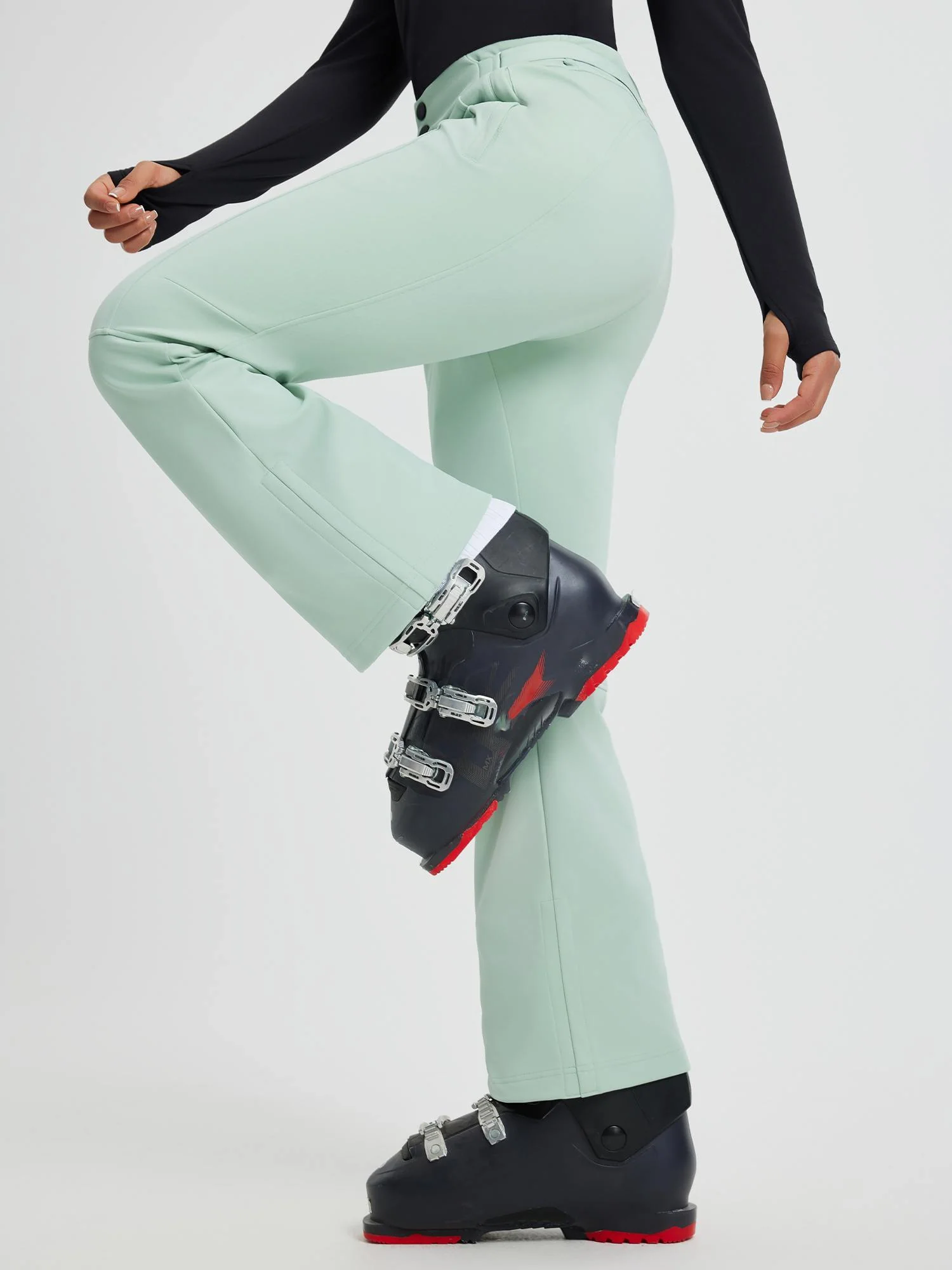 Women's Ski Softshell Slightly Flared Pants - Image 10