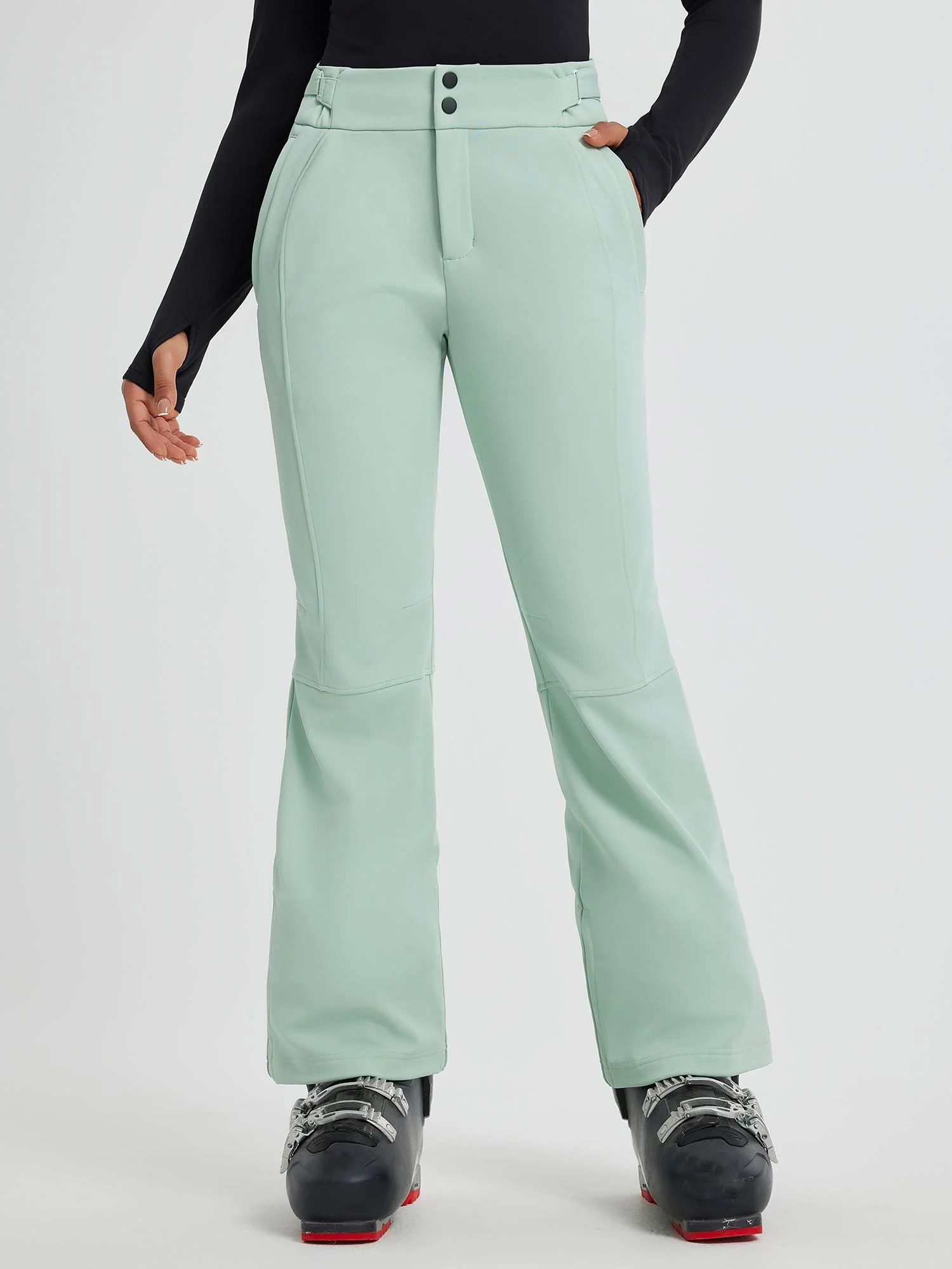 Women's Ski Softshell Slightly Flared Pants - Image 7