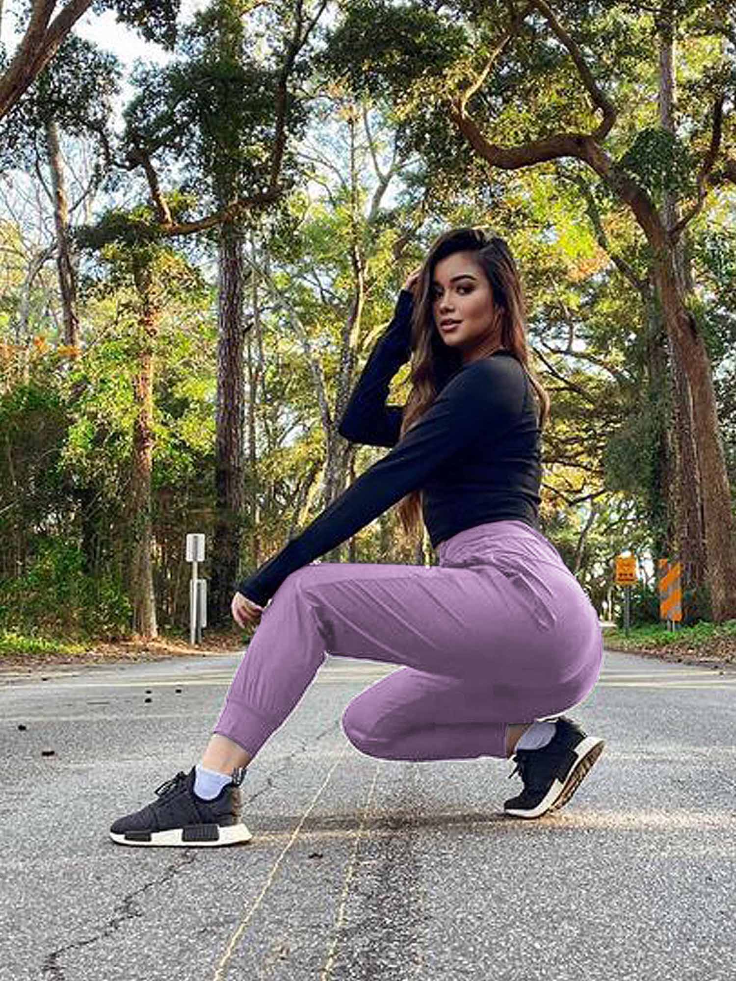 Women's Tall High-Waisted Quick-Dry Hiking Joggers - Image 42