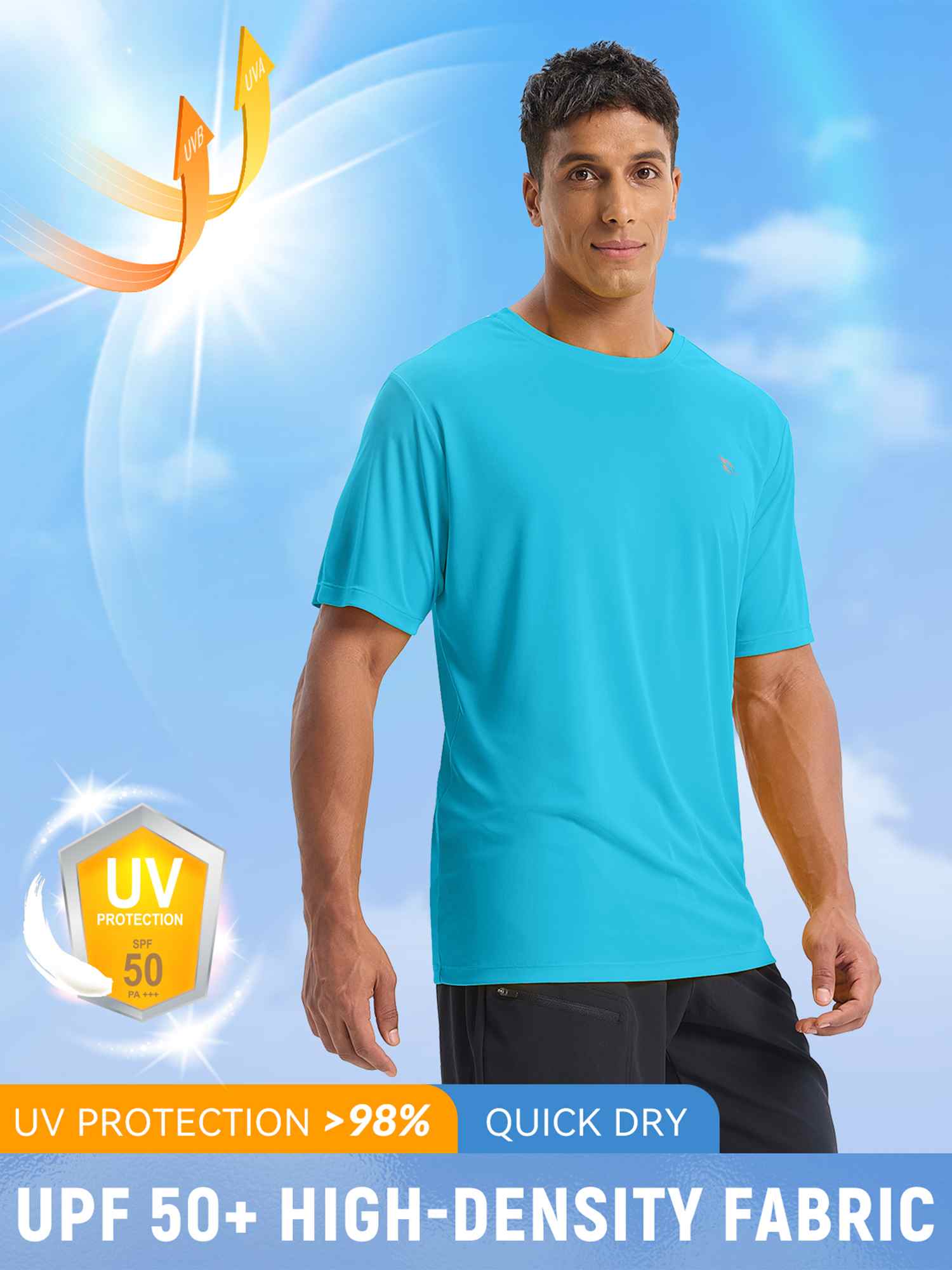 Men's Outdoor Short Sleeve Crew Neck T-Shirt - Image 3