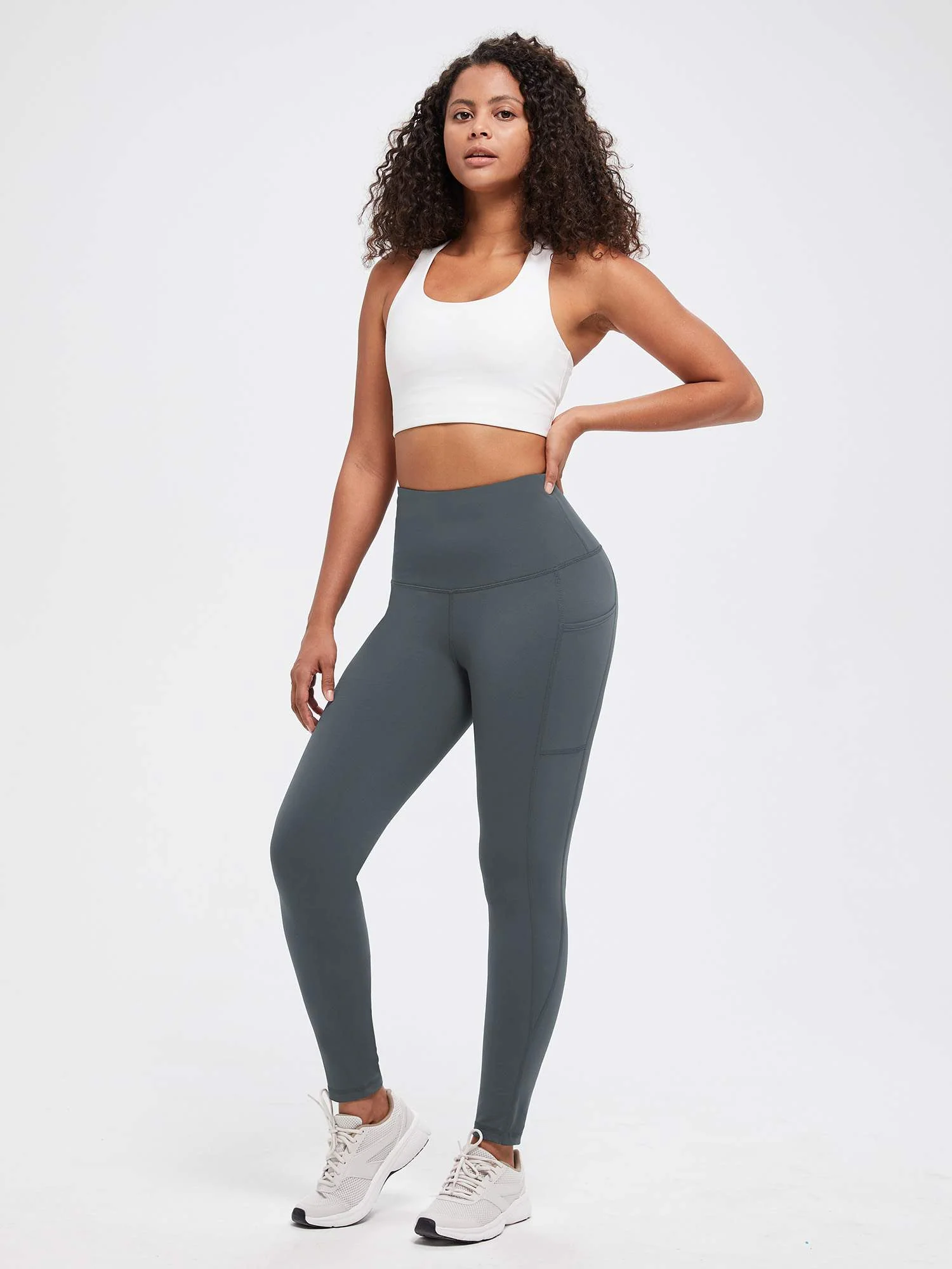 Yoga Brushed Fleece High Waisted Leggings - Image 39